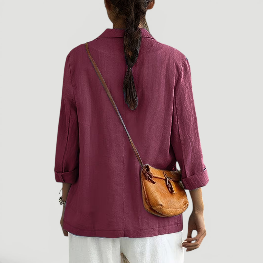 Ellmont London | Women's Summer 2 Button Blazer Jacket with Pockets