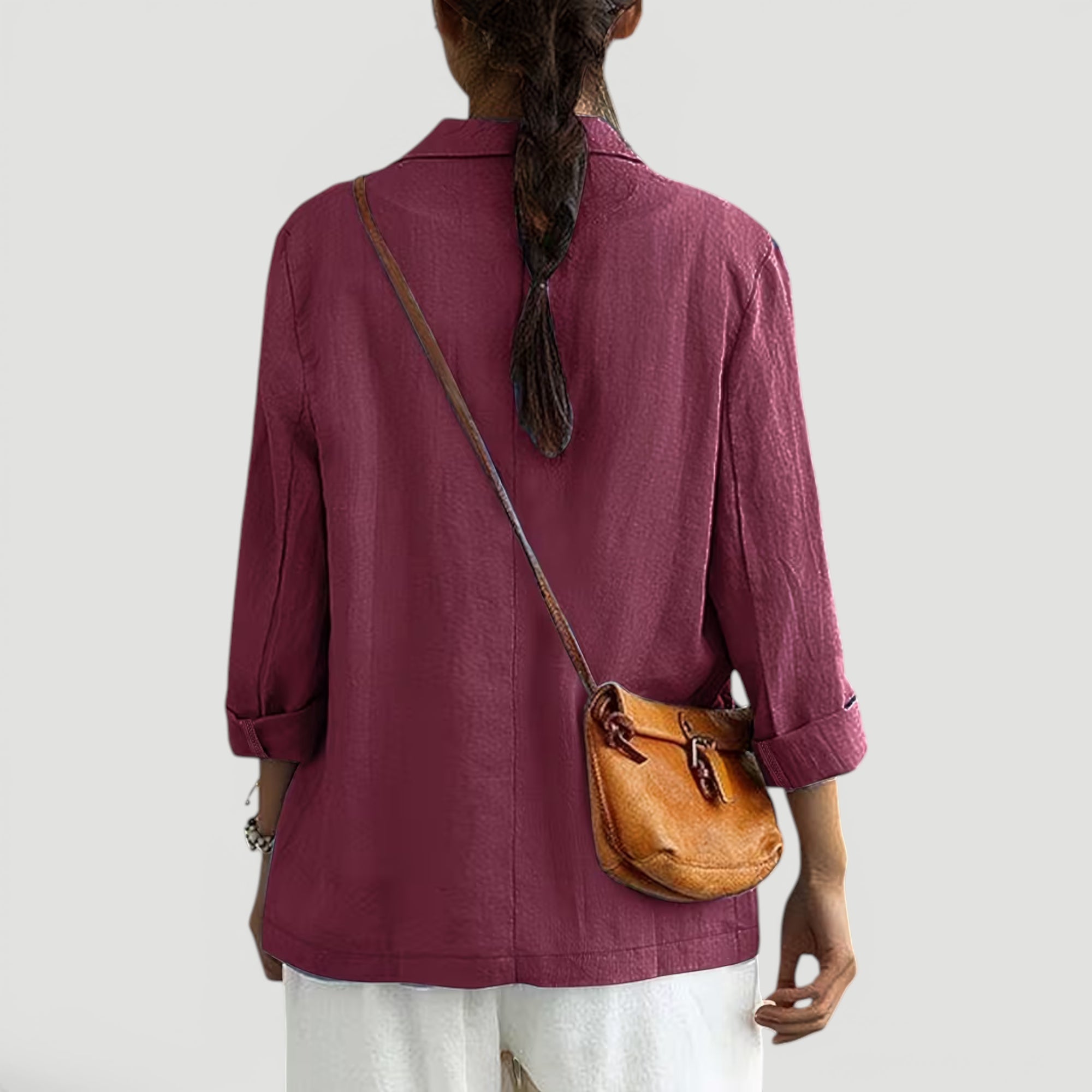 Ellmont London | Women's Summer 2 Button Blazer Jacket with Pockets