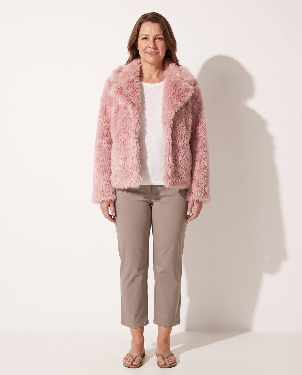 Women's Faux Fur Puffer Jacket – Winter Padded Jacket