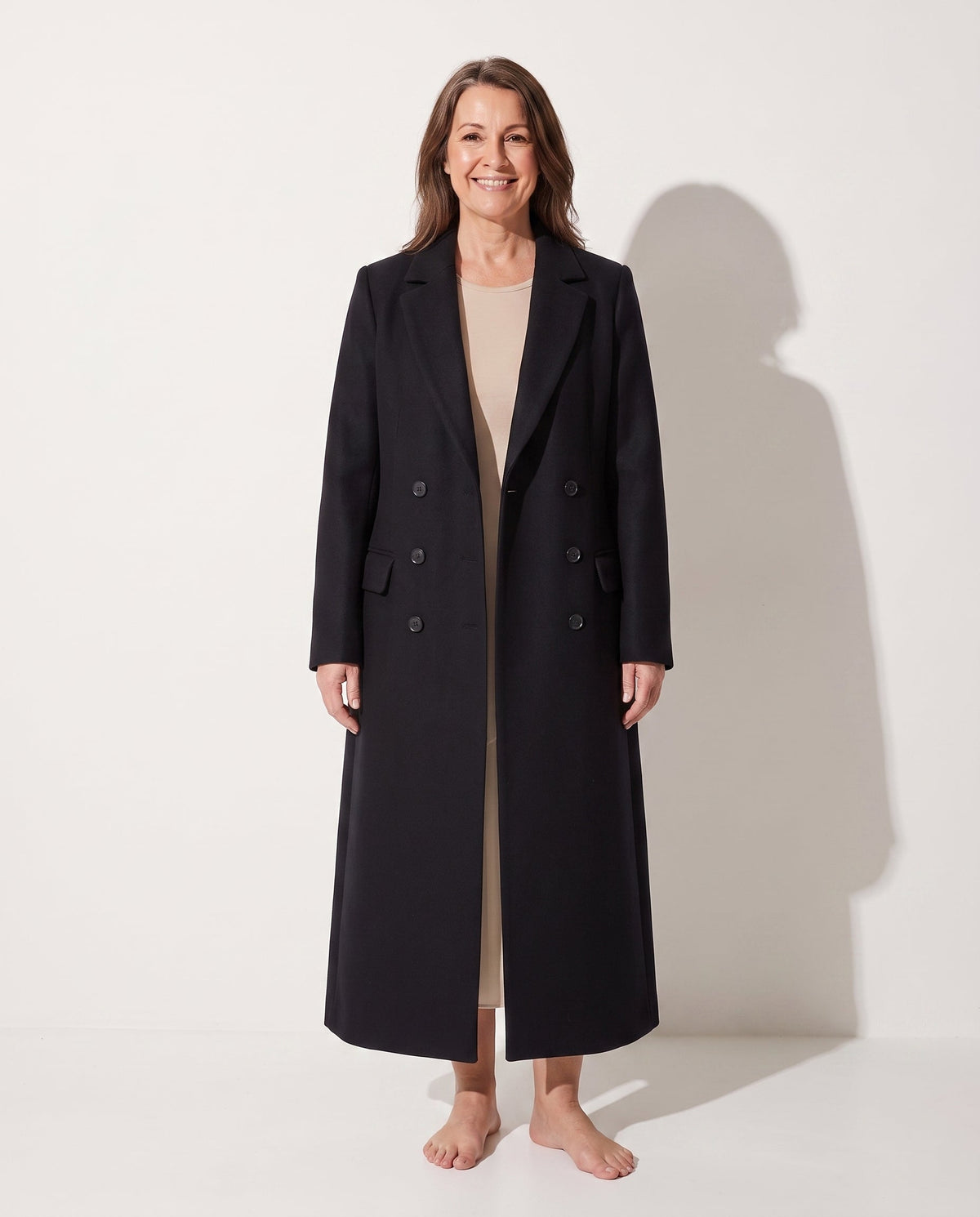 Women's Longline Wool Coat – Long Camel Coat