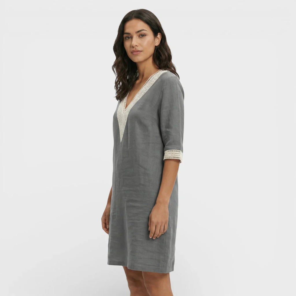 Ellmont London | Women's Casual Linen Mini Dress – Lightweight Comfort