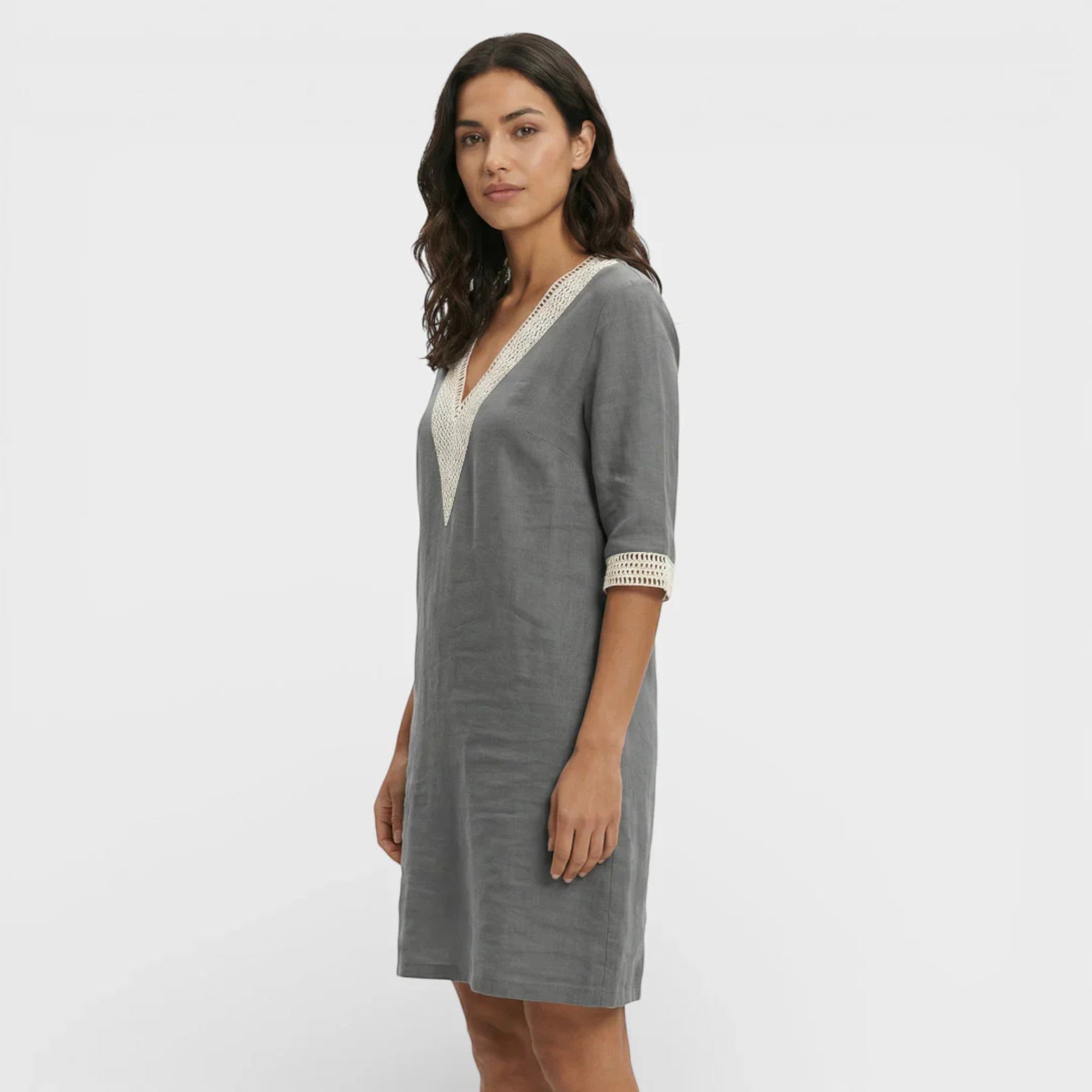 Ellmont London | Women's Casual Linen Mini Dress – Lightweight Comfort
