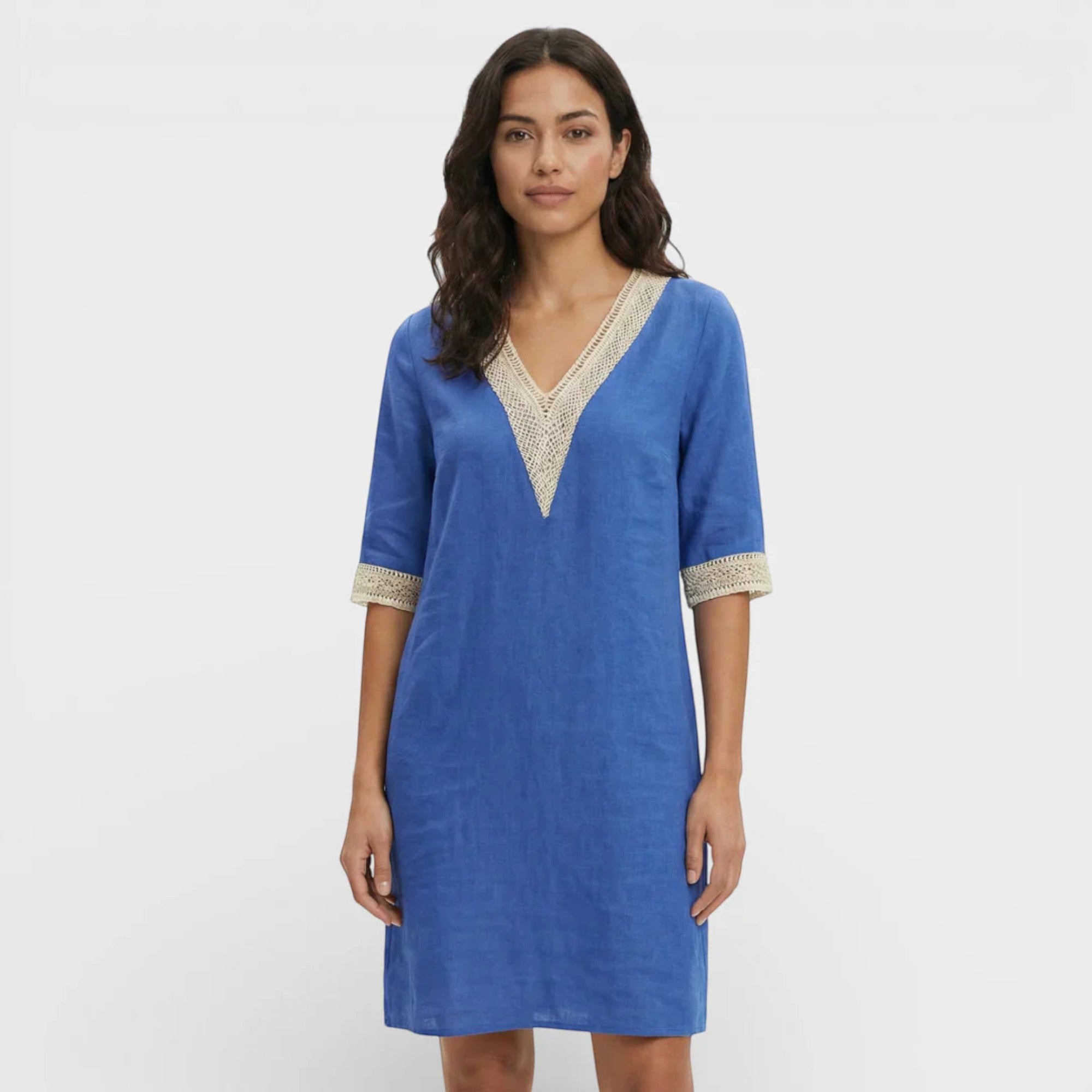 Ellmont London | Women's Casual Linen Mini Dress – Lightweight Comfort