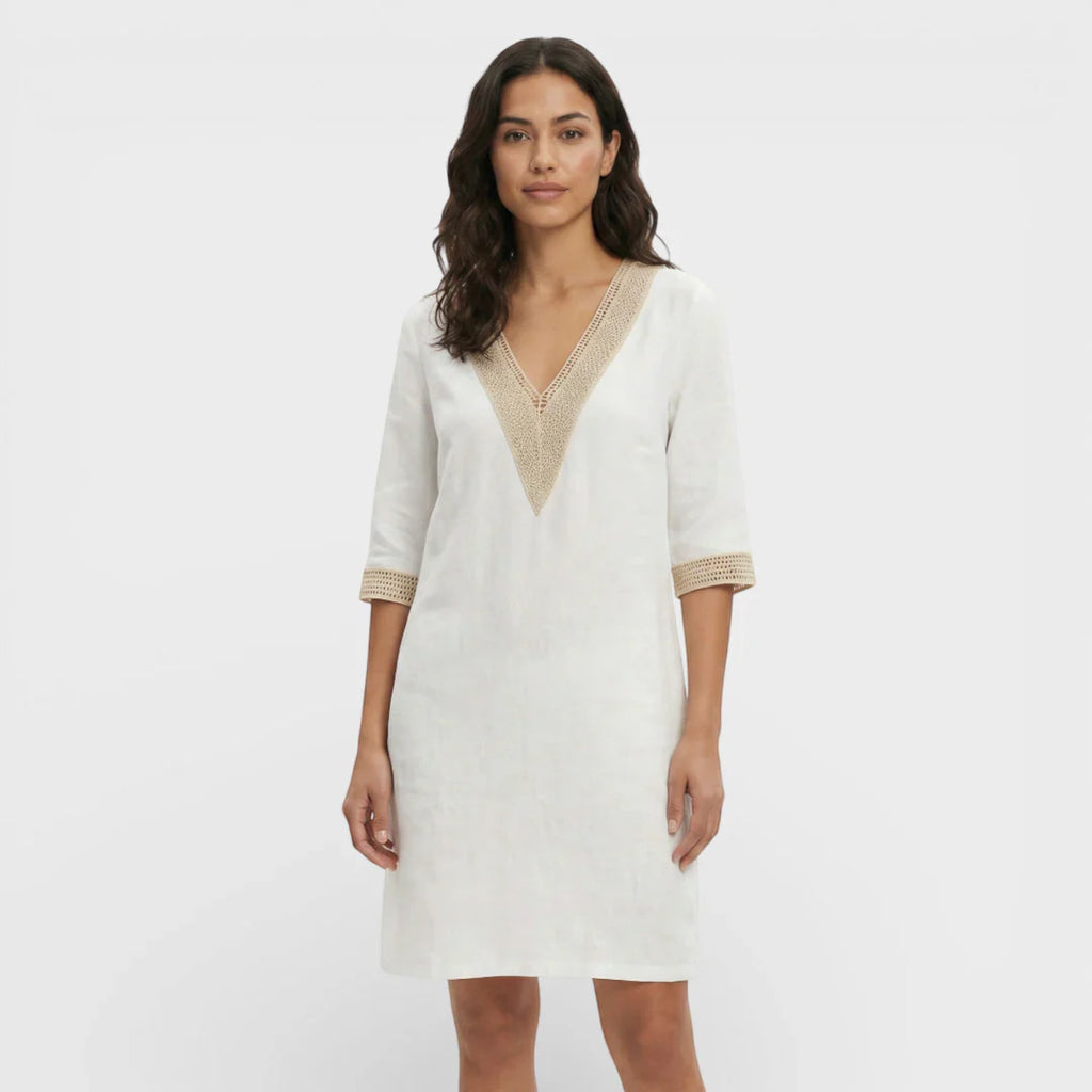 Ellmont London | Women's Casual Linen Mini Dress – Lightweight Comfort
