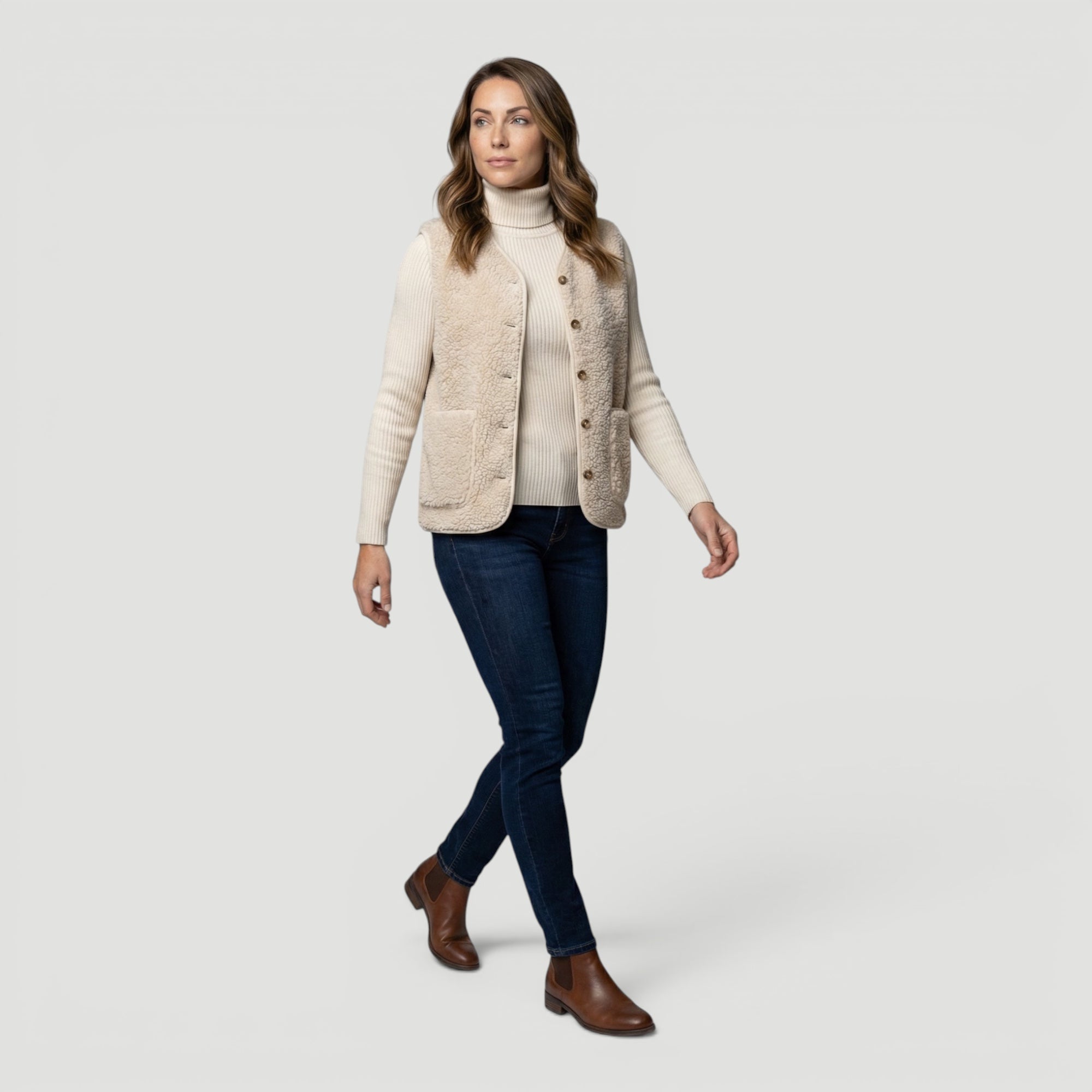 Ellmont London | Women’s Elegant Sleeveless Sweater Casual Chic