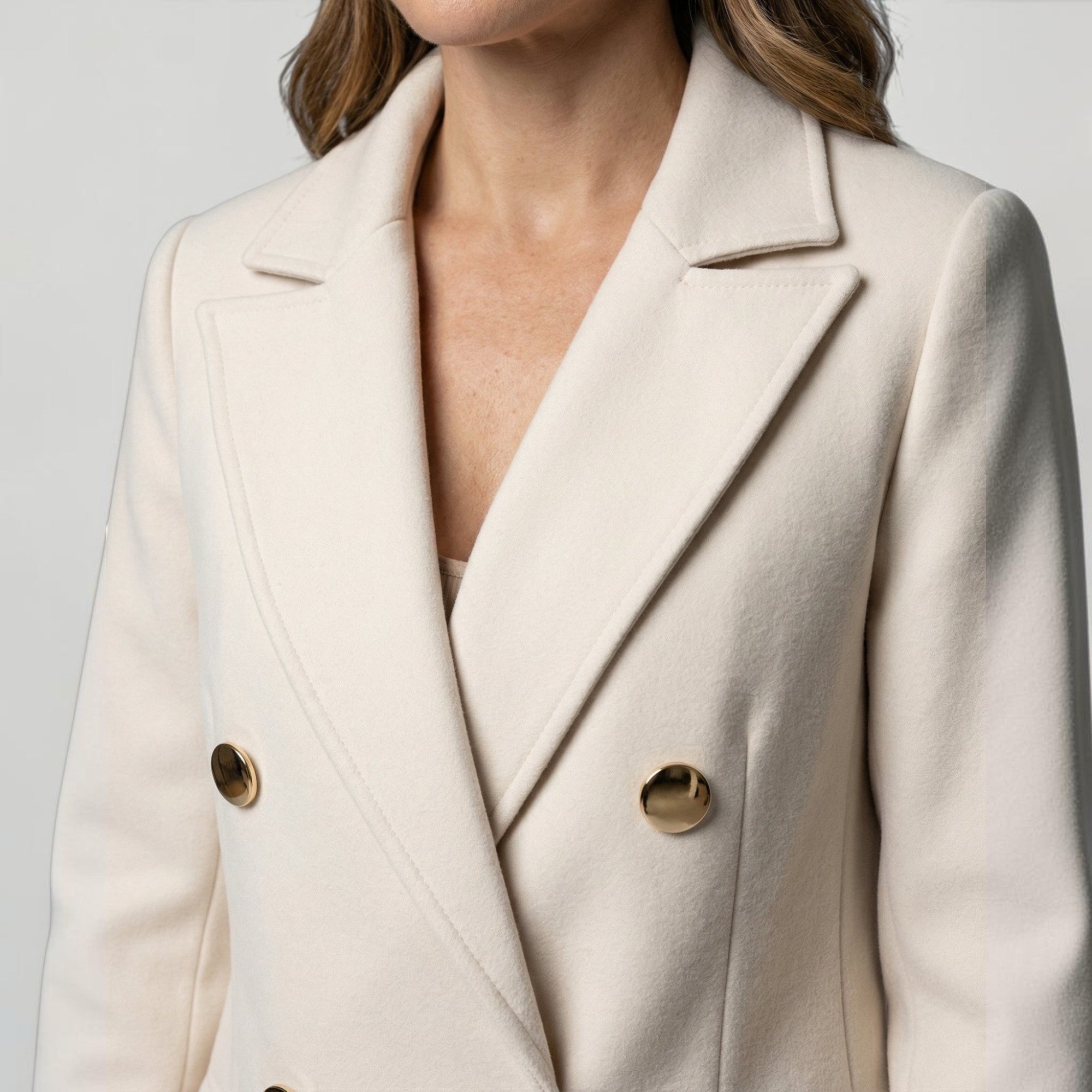 Ellmont London | Women’s Minimalist Double-Breasted Jacket Everyday Wear
