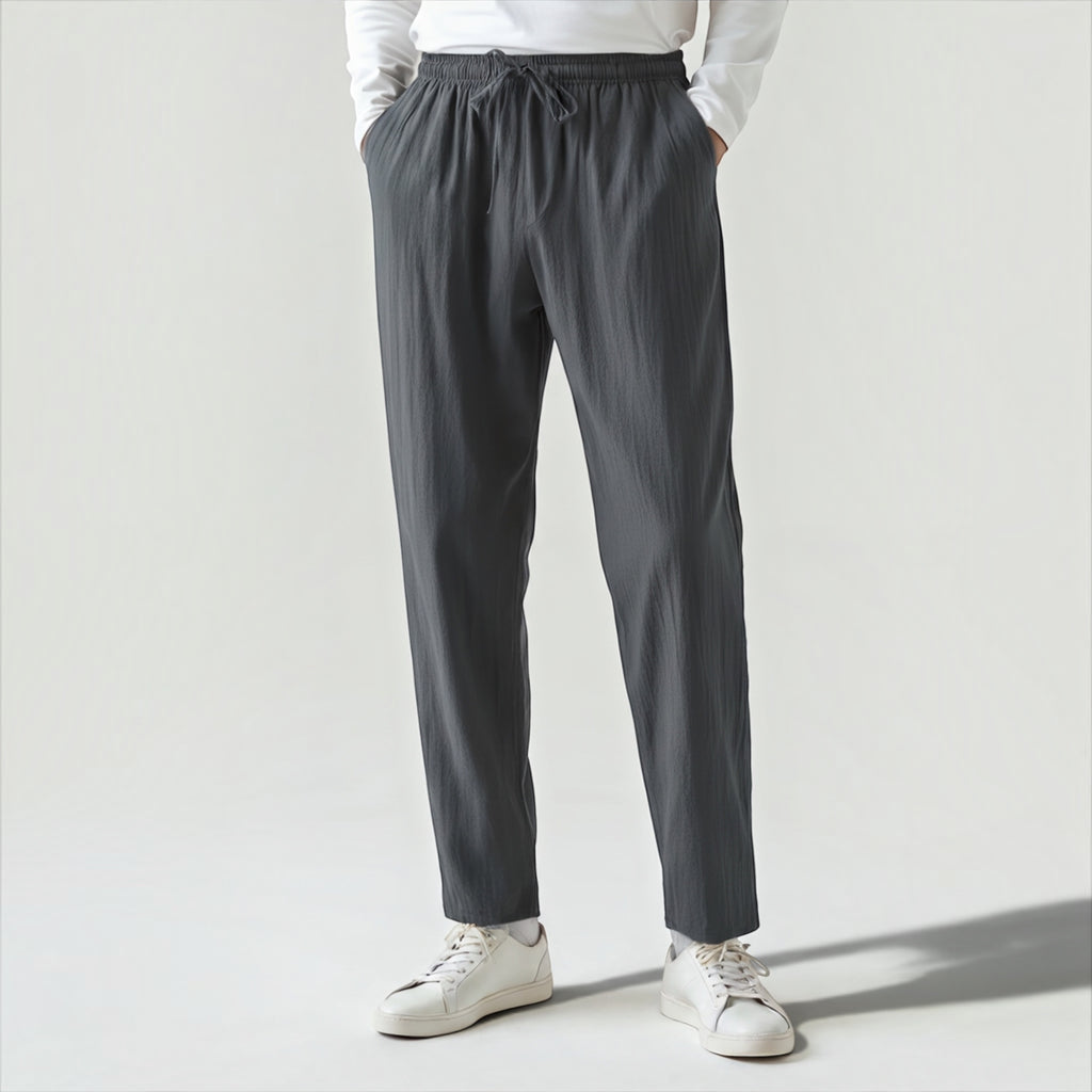 Ellmont London | Men's Linen Trousers Breathable Summer Wear