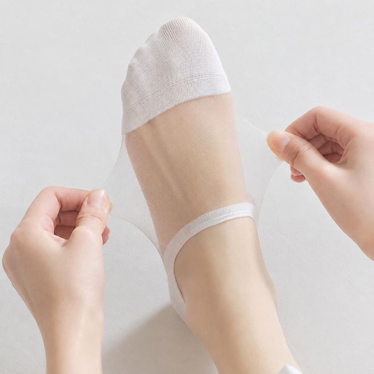 Taylor | Invisible Breathable Cotton Sheer No-Slip Socks
