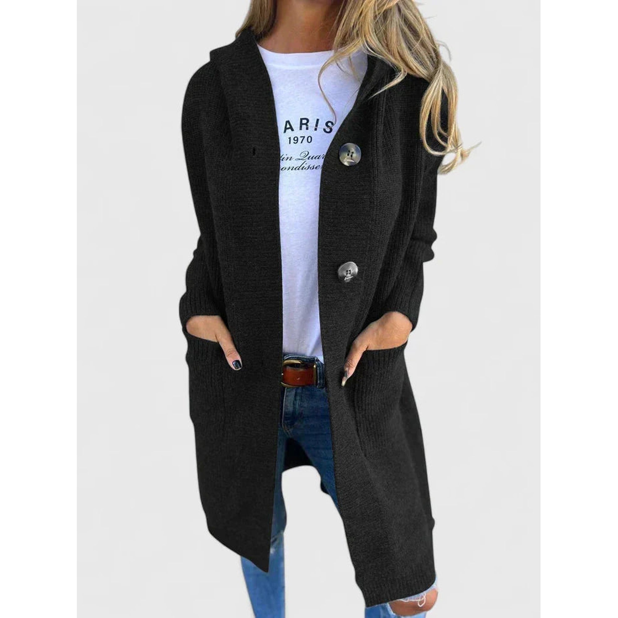 Josephine | Comfortable Cardigan - Black