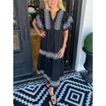 Gracie | Hanna - Elegant Boho Dress - Black (Almost sold out)