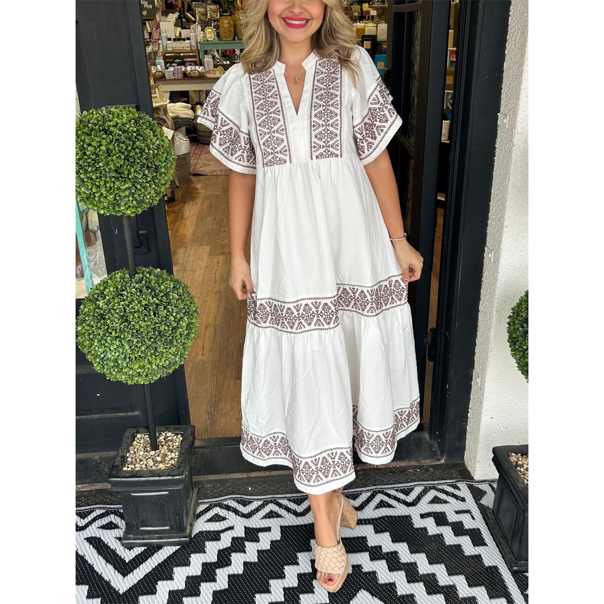 Gracie | Hanna - Elegant Boho Dress - White (Almost sold out)