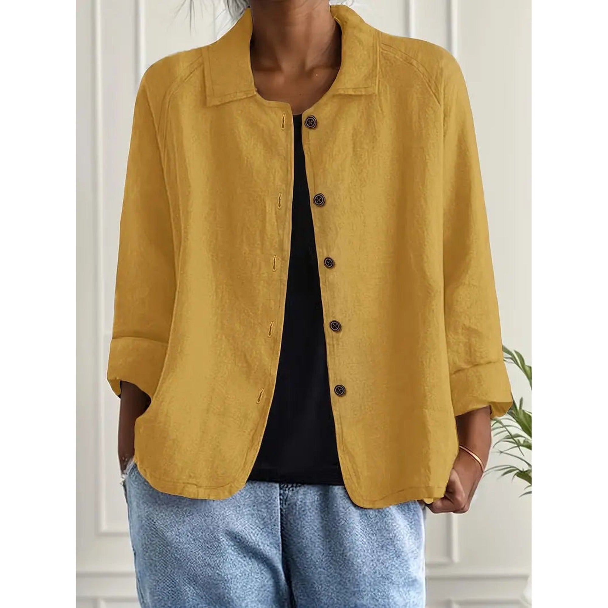 Sofia | Classic Lightweight Everyday Top - Yellow