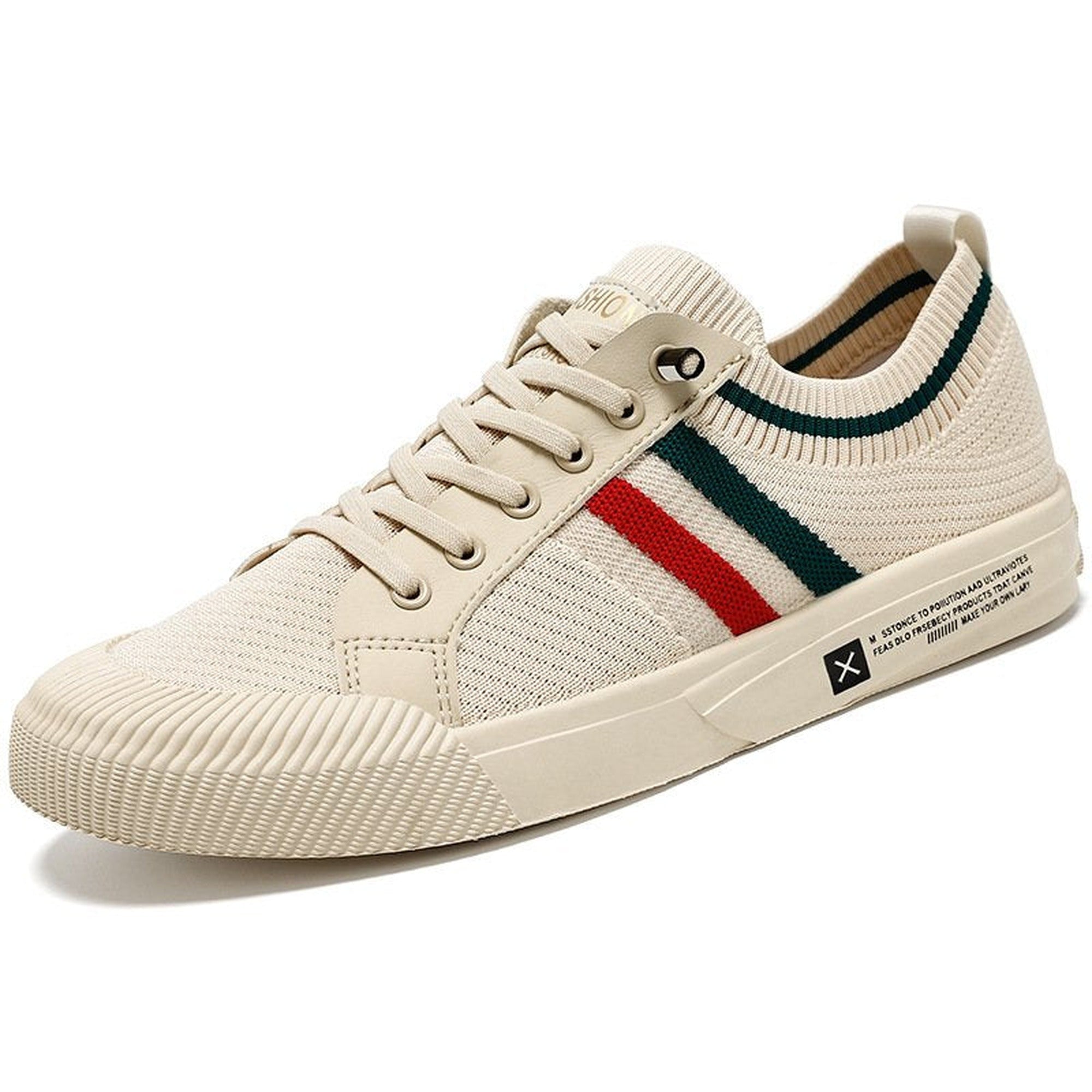 Leo 2 | Men's Knit Sneakers Lightweight Breathable Mesh Lace-Up - Sandstone