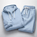 Caleb 2 | Men's Waffle Knit Hooded Set - Blue