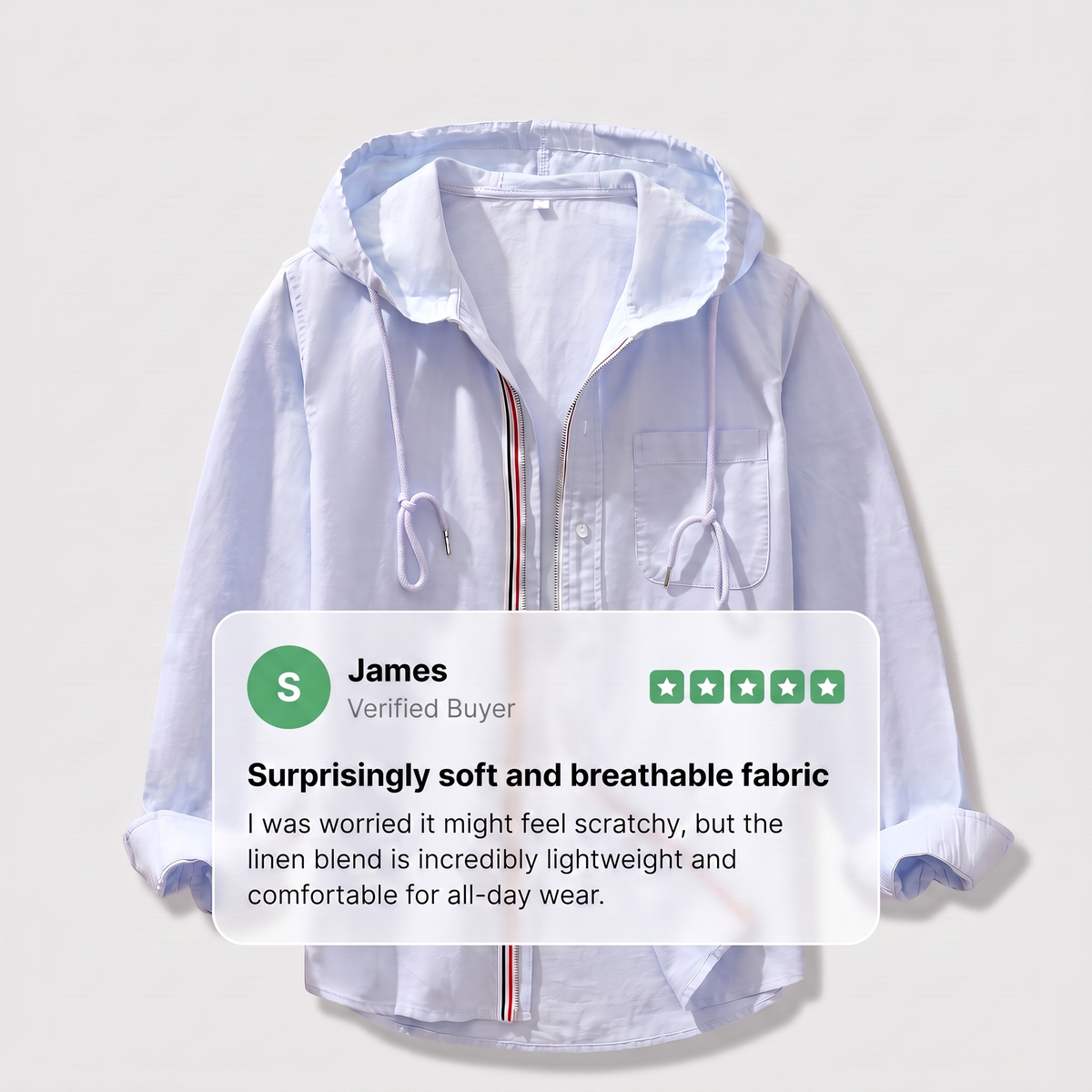 Men's Linen Hoodie
