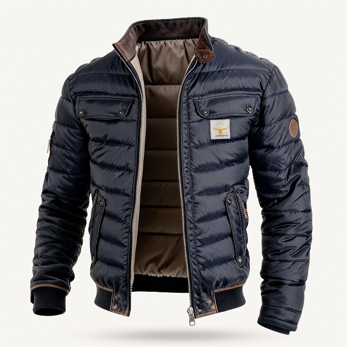 Women's Quilted Puffer Jacket – Vintage Style Padded Jacket