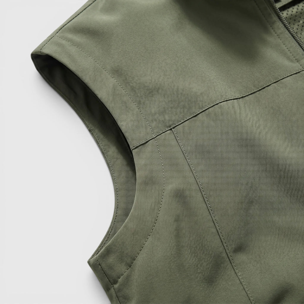Ellmont London | Men's Utility Vest Breathable Zip Front Outdoor Layer