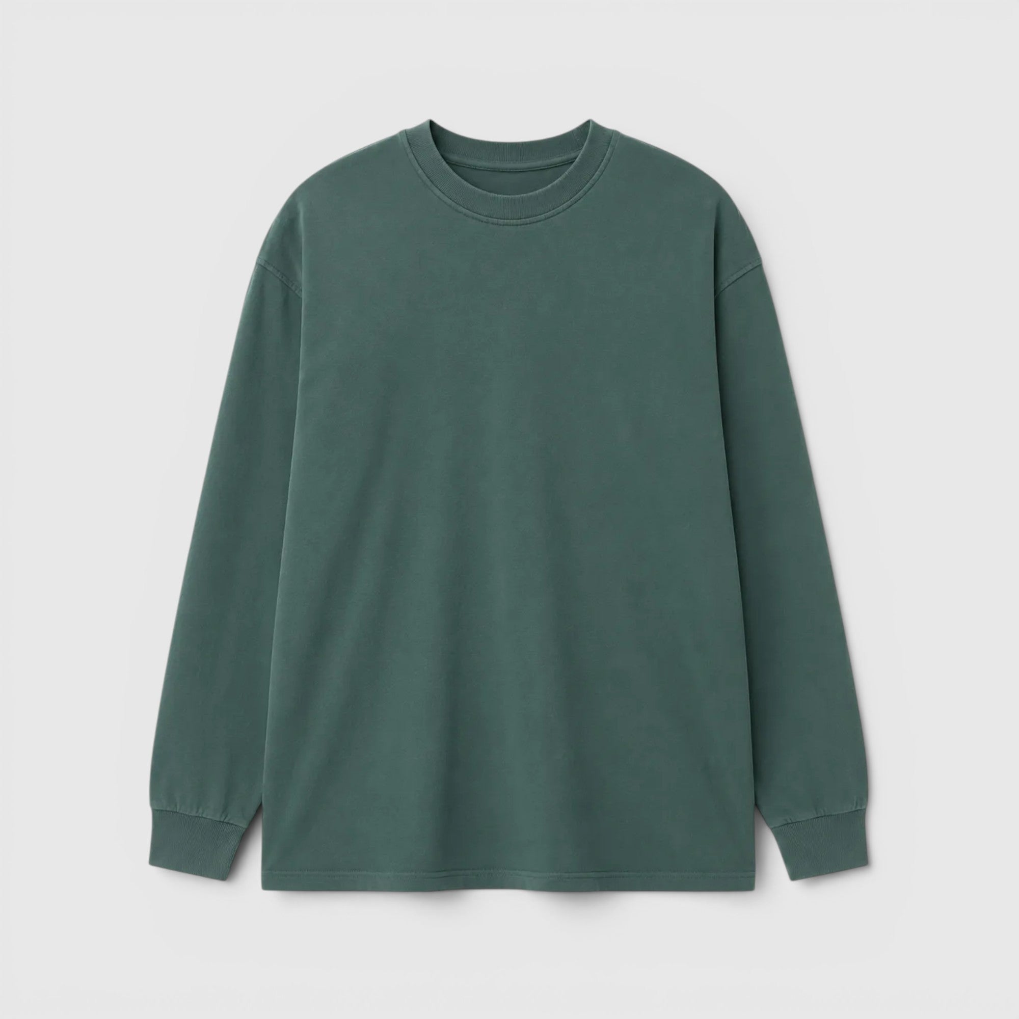 Ellmont London | Men's Breathable Cotton Longsleeve Mockneck Casual Shirt