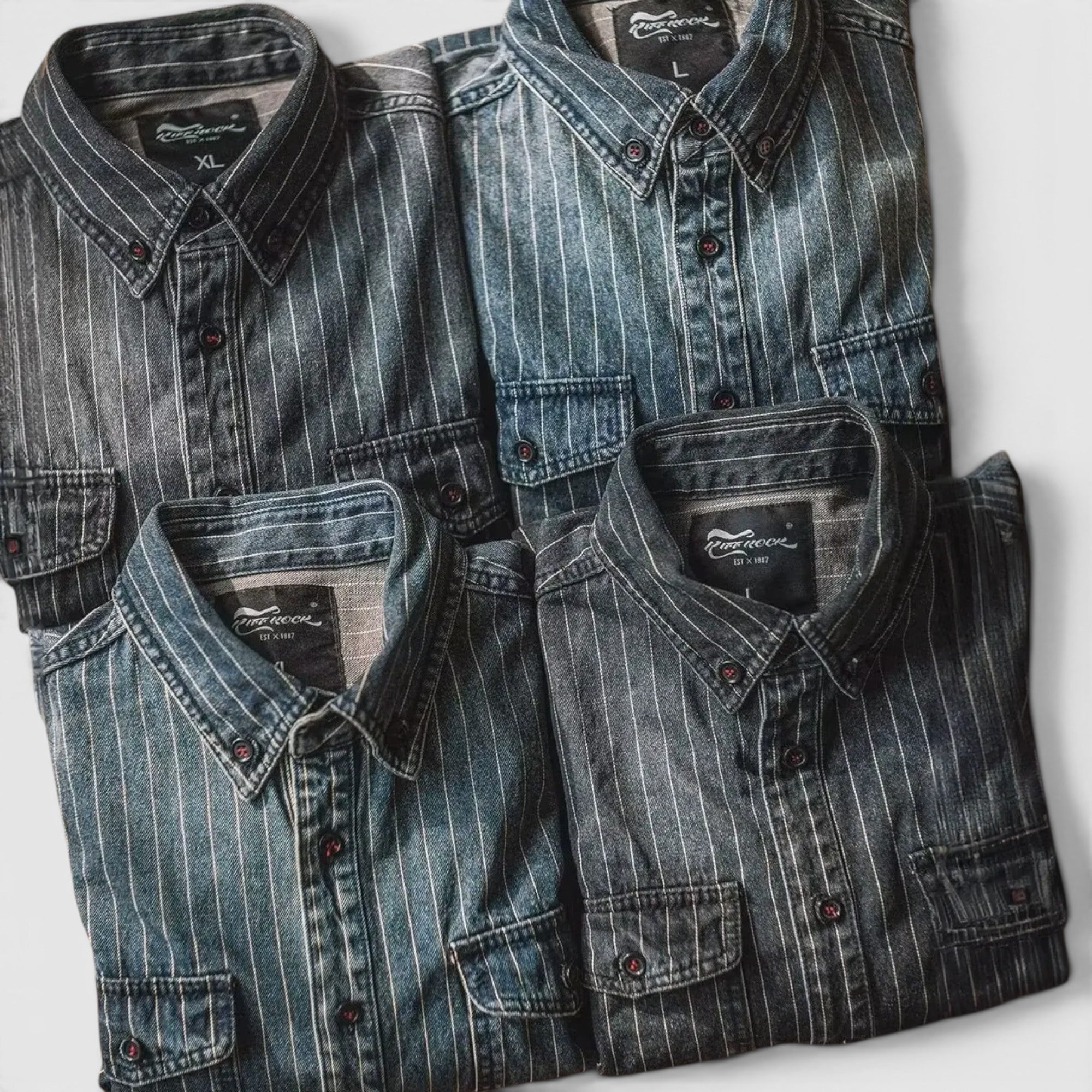 Ellmont London | Men's Classic Striped Longsleeve Cotton Shirt – Casual Essential