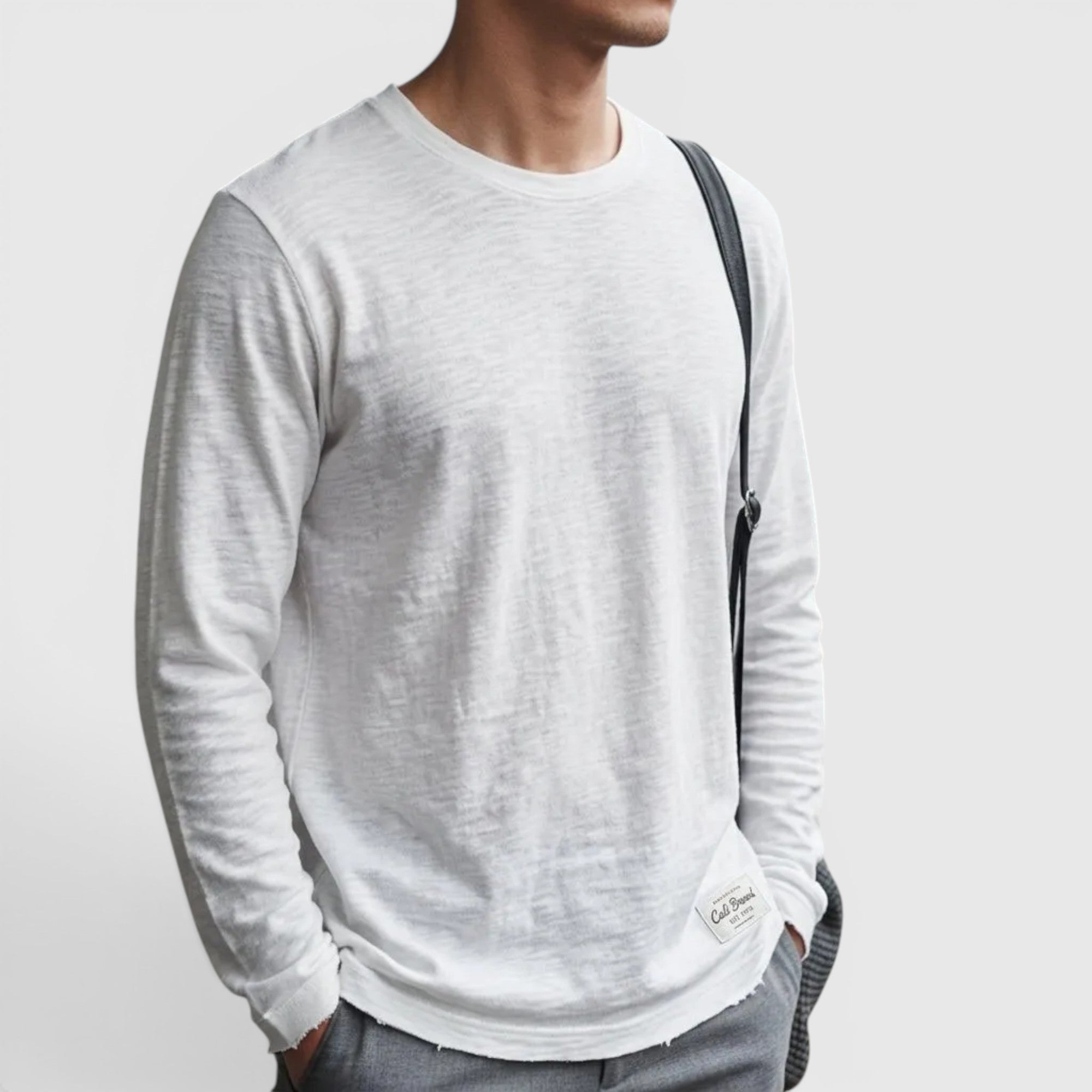 Ellmont London | Men's Cotton Long Sleeve Tee Classic Everyday Longsleeve