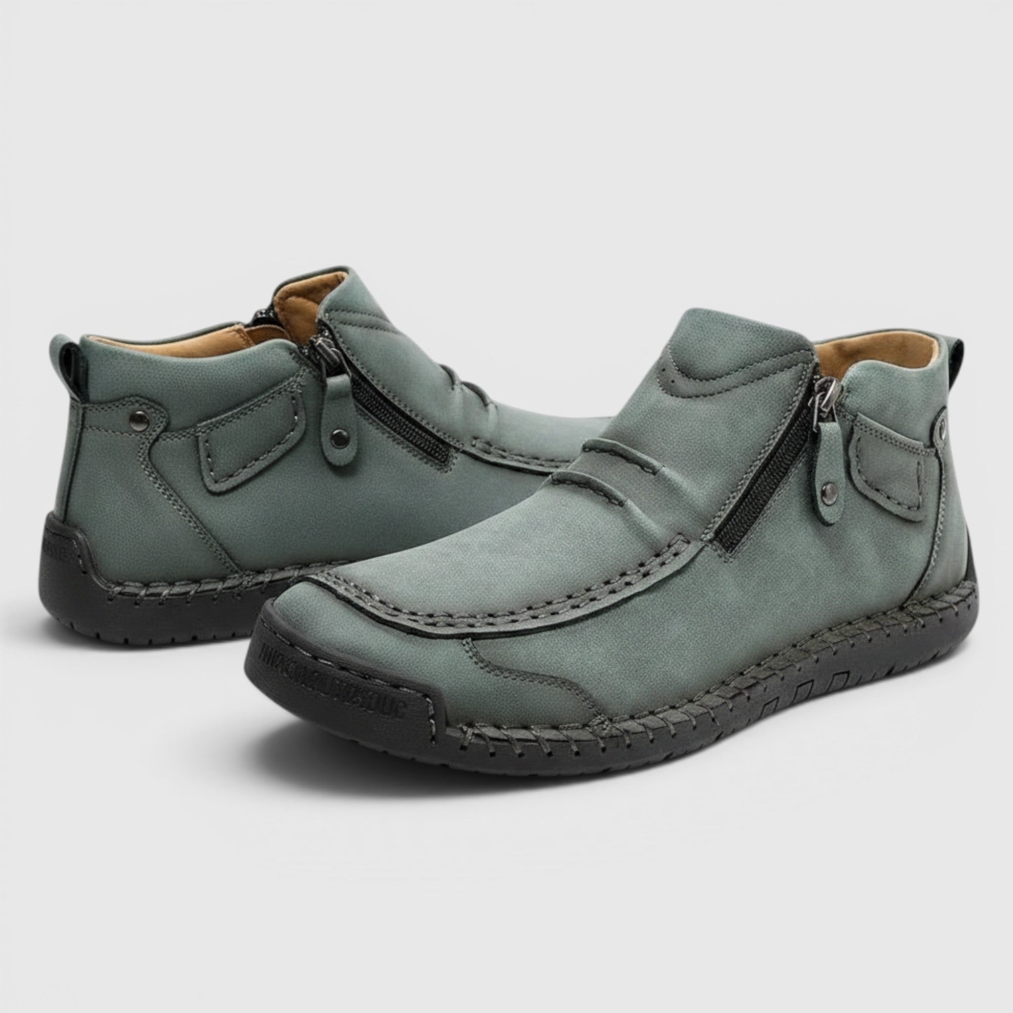Ellmont London | Short Boots Men's Vintage Rubber Sole Everyday Boots