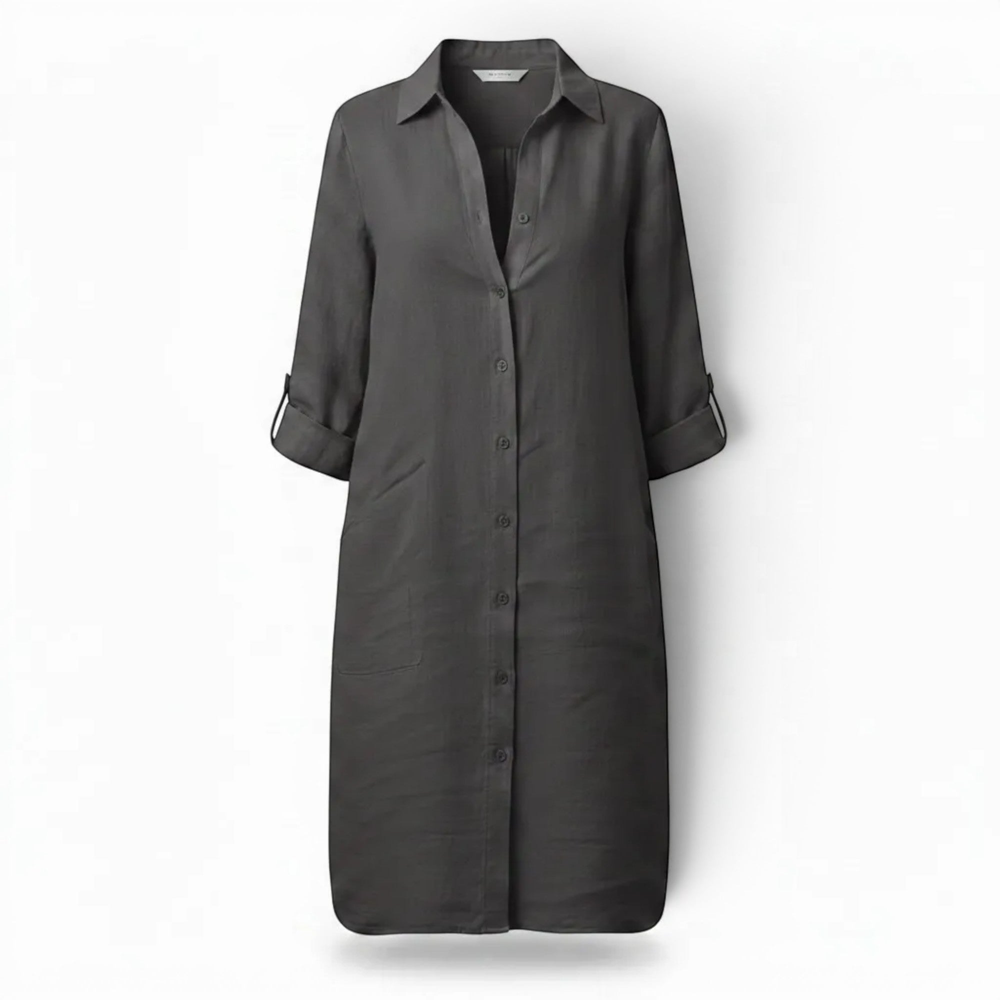 Ellmont London | Women's Breathable Linen Blend Dress – Classic Everyday Wear