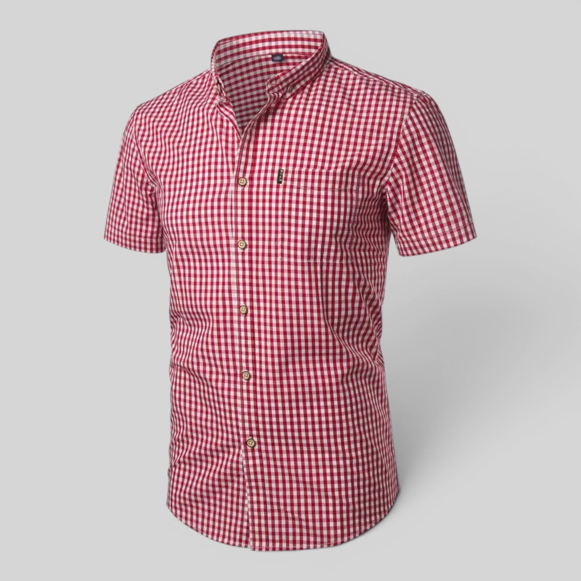 Ellmont London | Men's Breathable Checkered Button-Up Summer Shirt