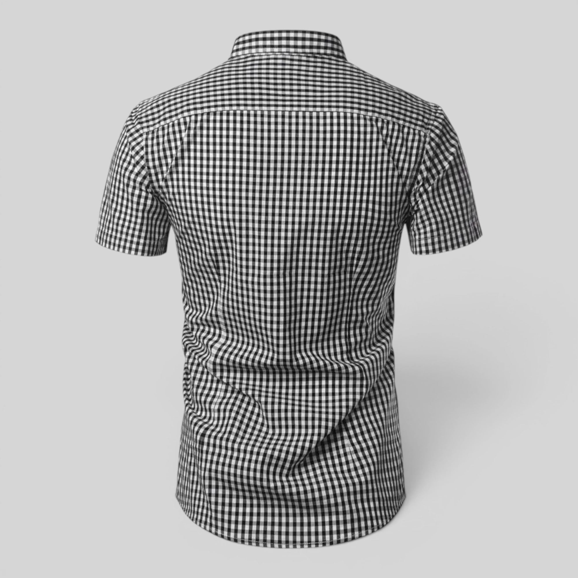 Ellmont London | Men's Breathable Checkered Button-Up Summer Shirt