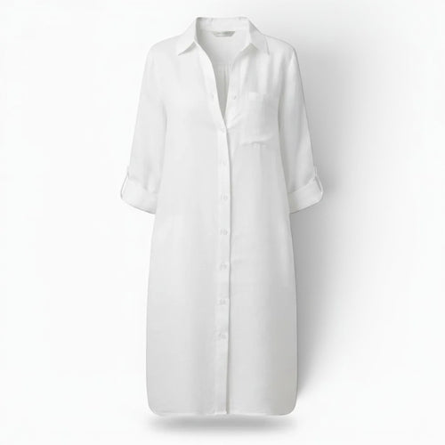 Camille | Women's Breathable Linen Blend Dress – Classic Everyday Wear