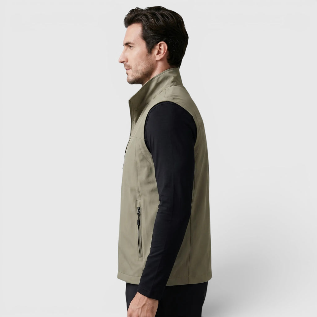 Ellmont London | Men's Utility Vest Breathable Zip Front Outdoor Layer