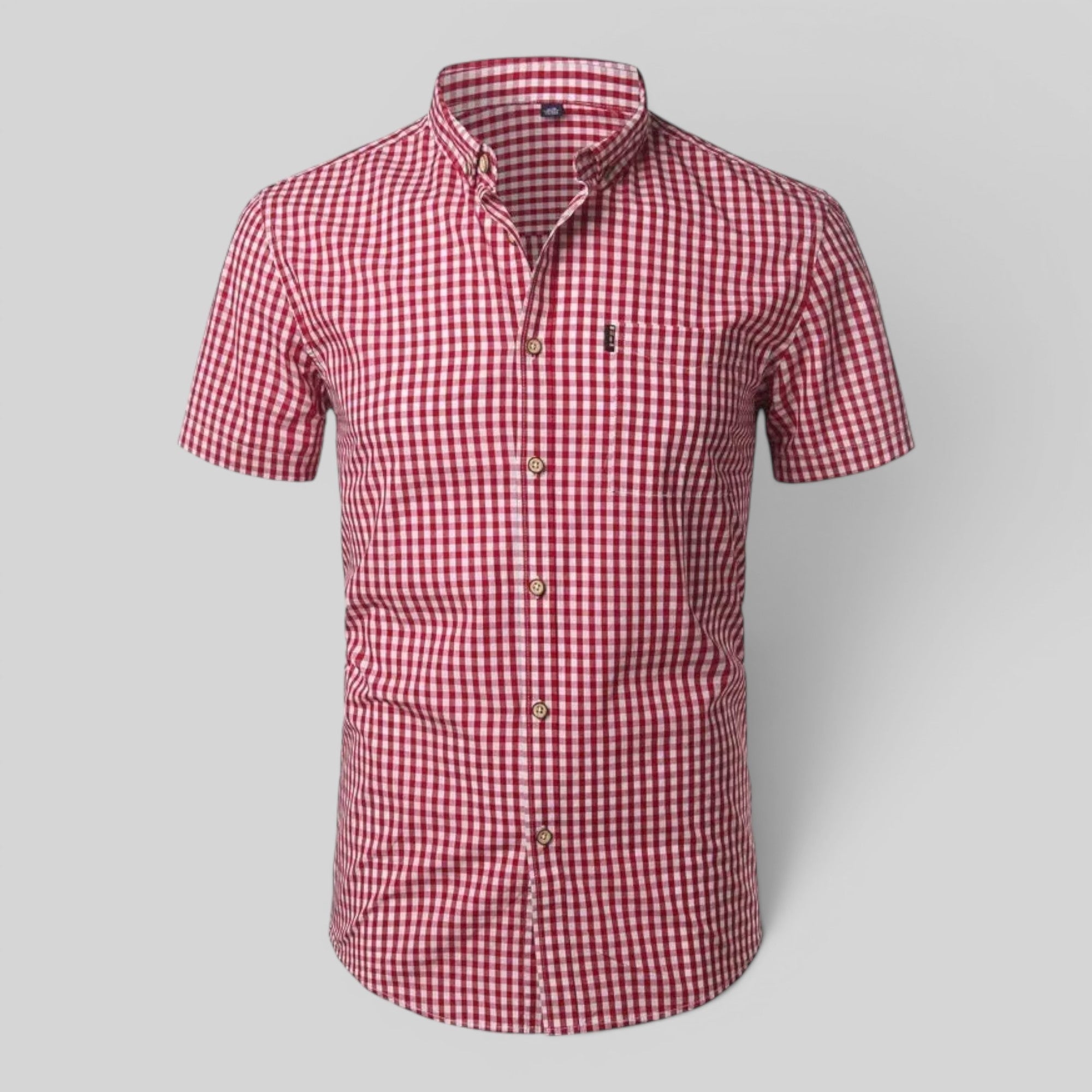 Ellmont London | Men's Breathable Checkered Button-Up Summer Shirt