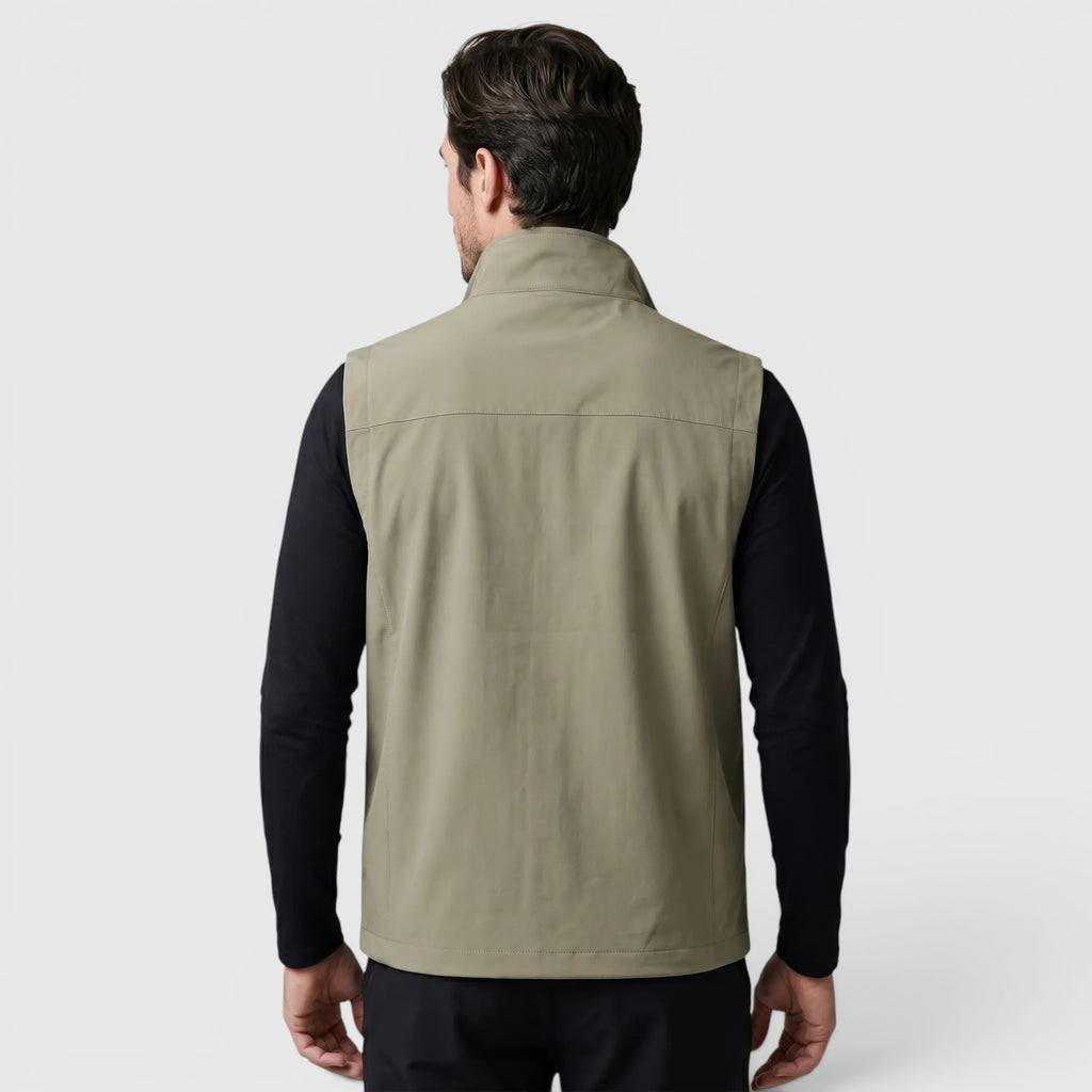 Ellmont London | Men's Utility Vest Breathable Zip Front Outdoor Layer