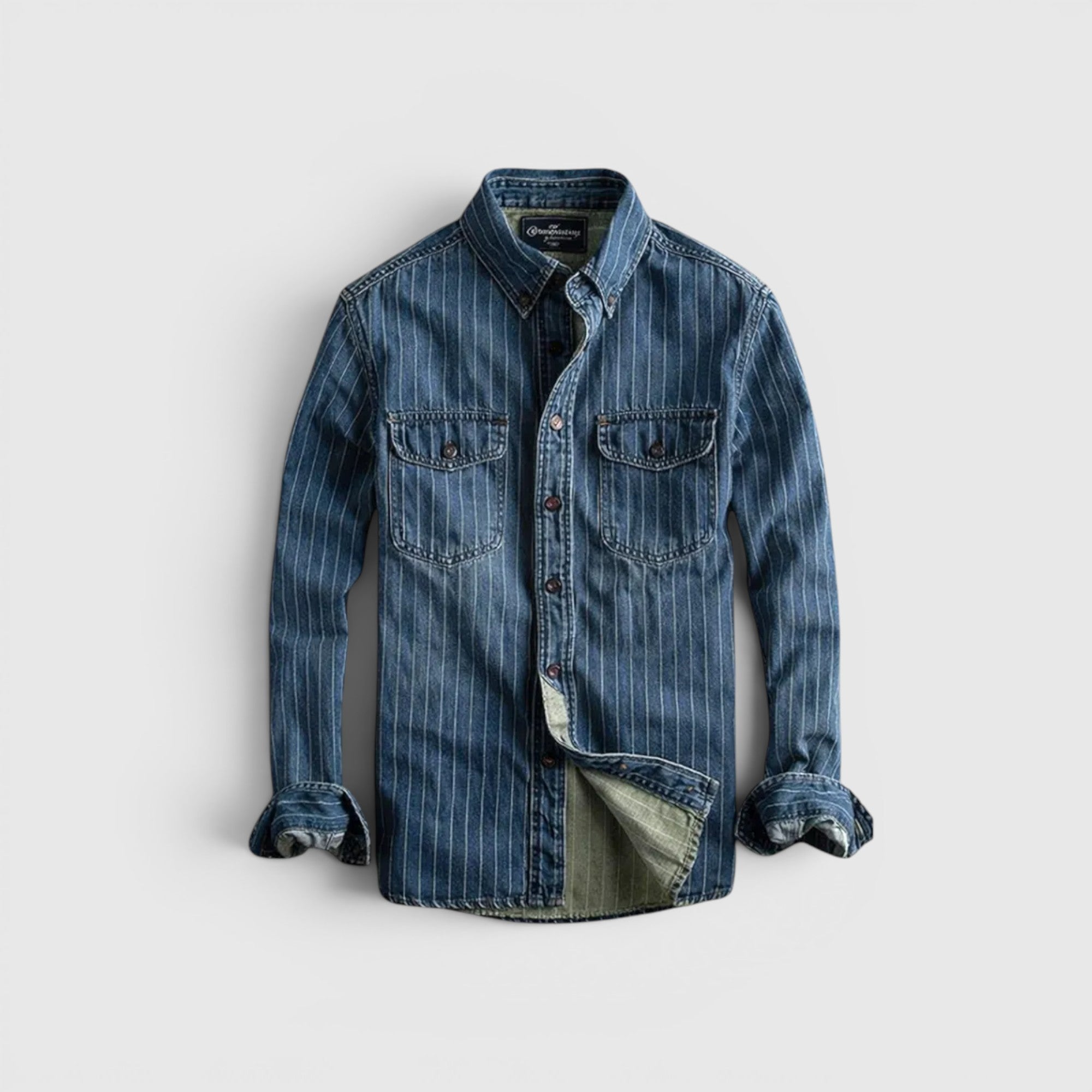Ellmont London | Men's Classic Striped Longsleeve Cotton Shirt – Casual Essential