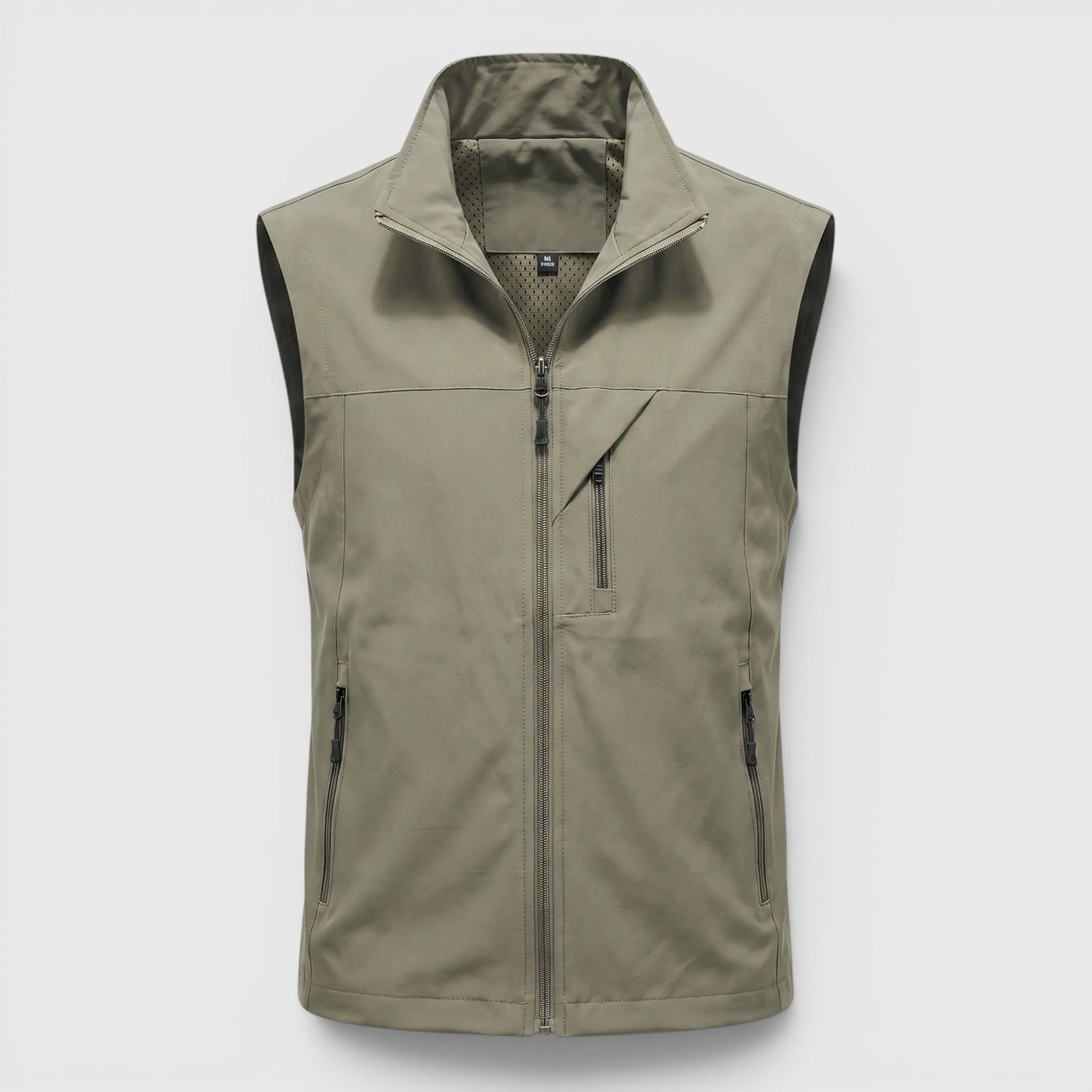 Ellmont London | Men's Utility Vest Breathable Zip Front Outdoor Layer