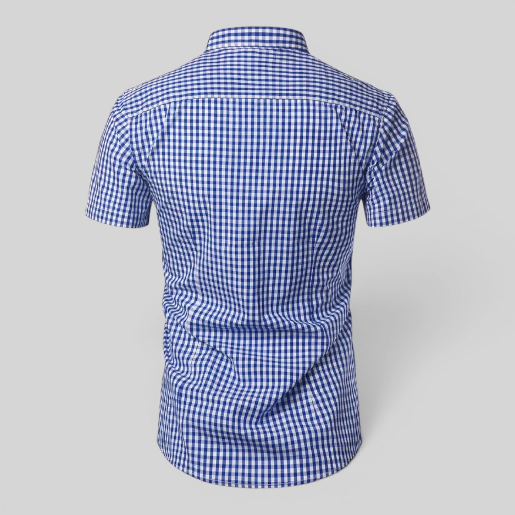 Ellmont London | Men's Breathable Checkered Button-Up Summer Shirt