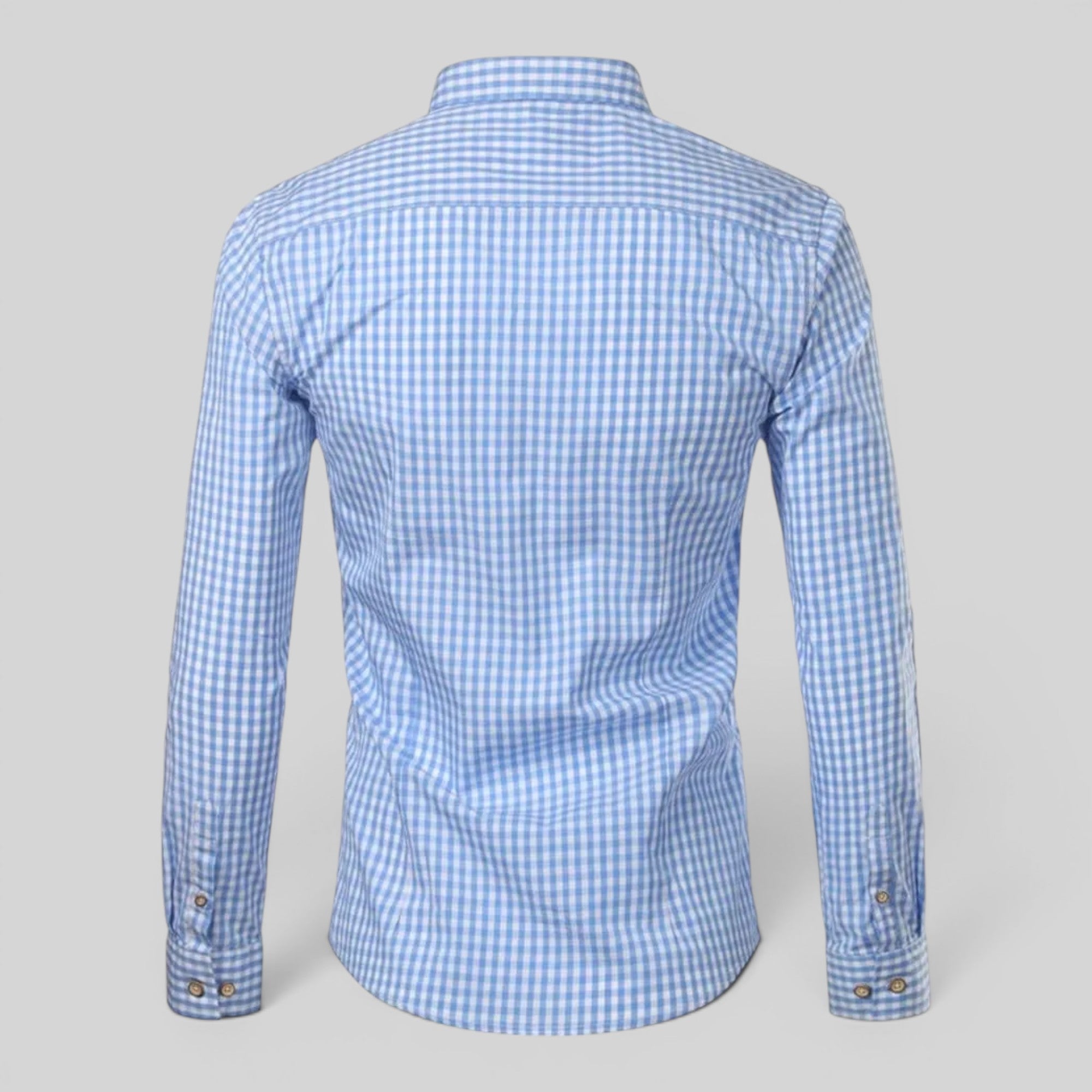 Ellmont London | Men's Breathable Checkered Button-Up Summer Shirt