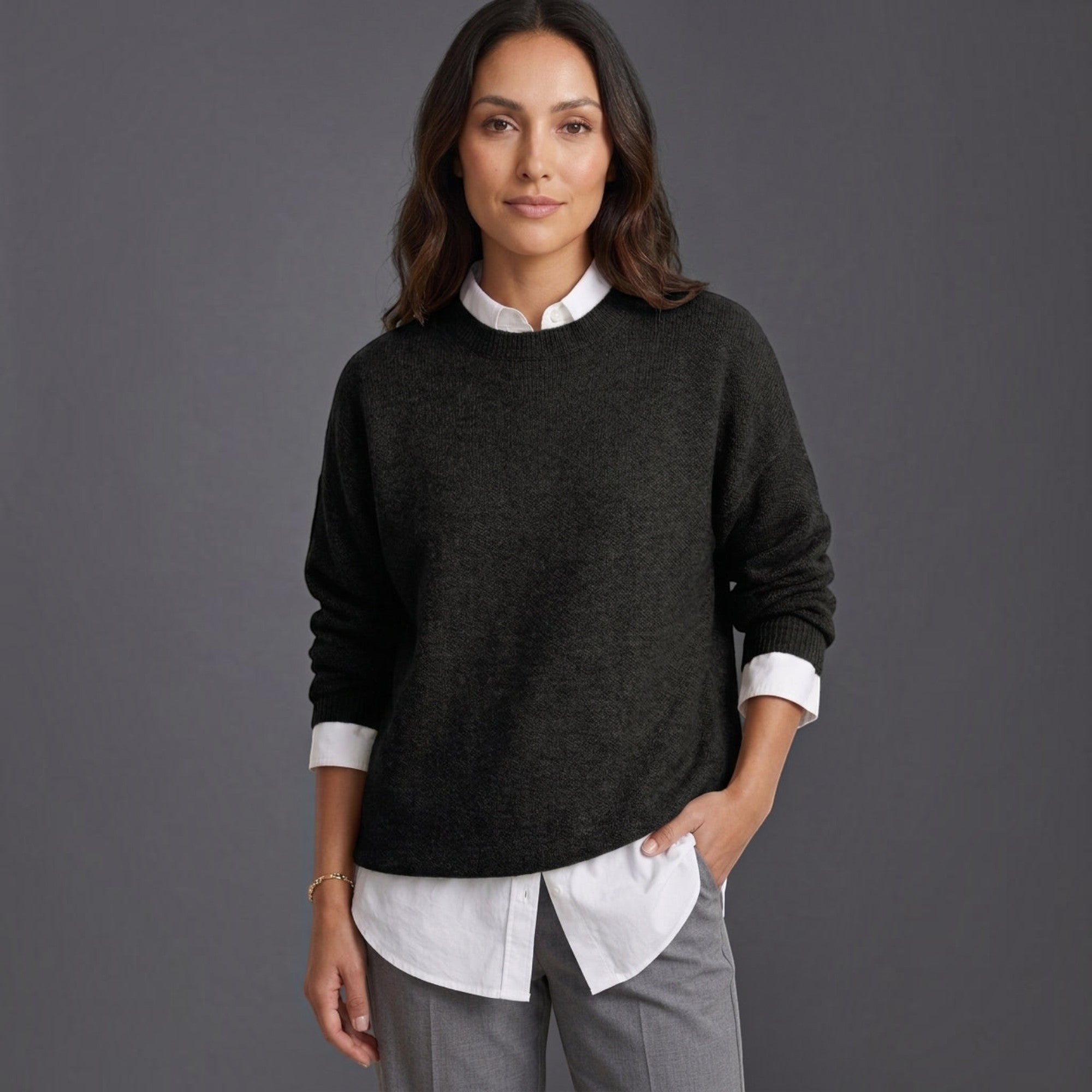 Ellmont London | Sweater Women's Warm Sweater Elegant Fine Knit Pullover
