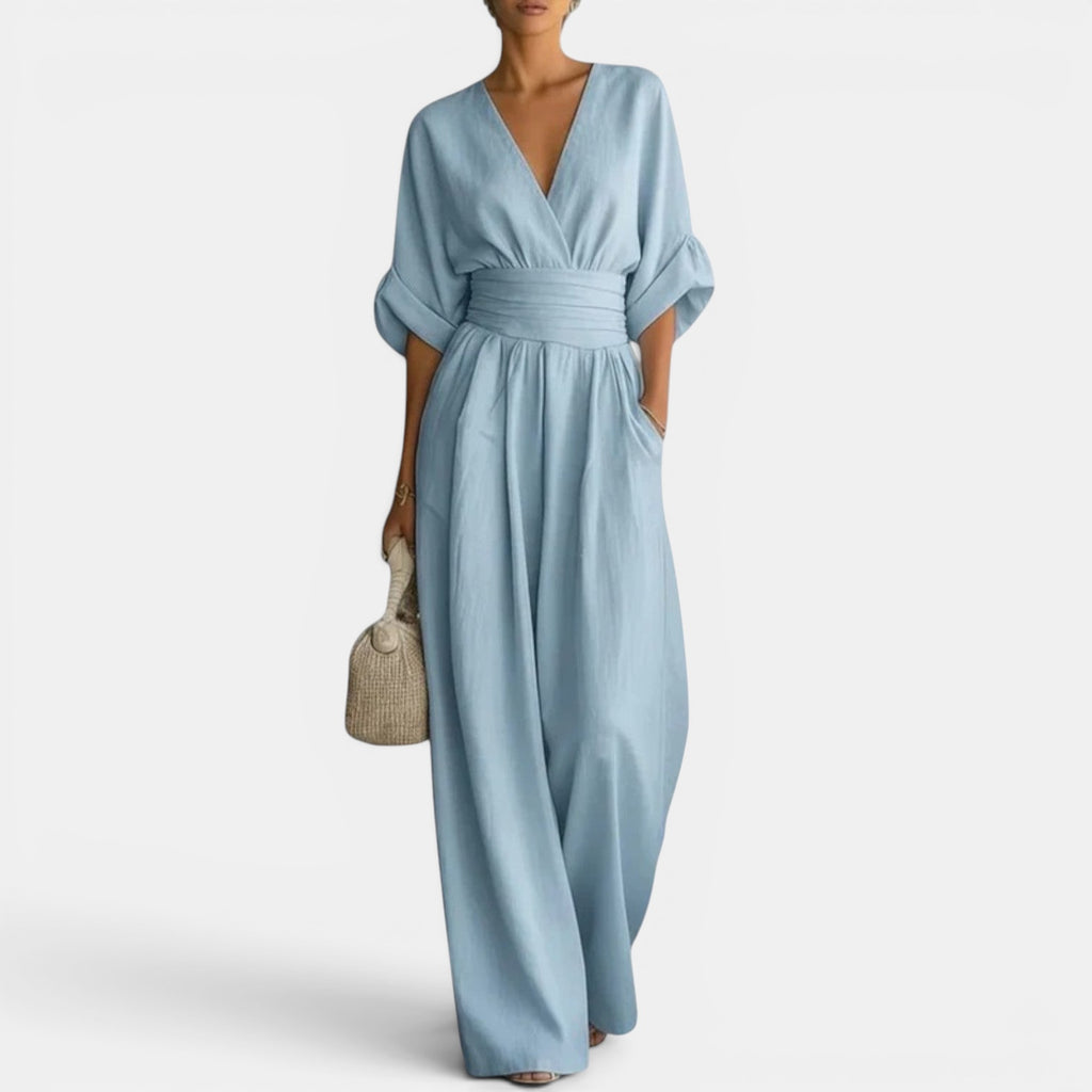 Ellmont London | Women's Comfortable Wide Leg Elegant Jumpsuit