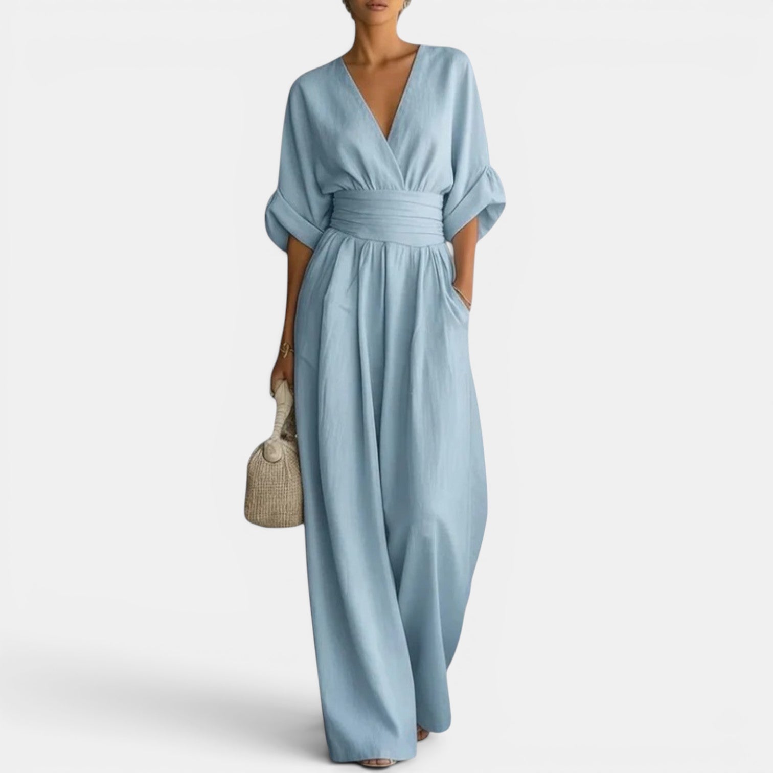 Ellmont London | Women's Comfortable Wide Leg Elegant Jumpsuit