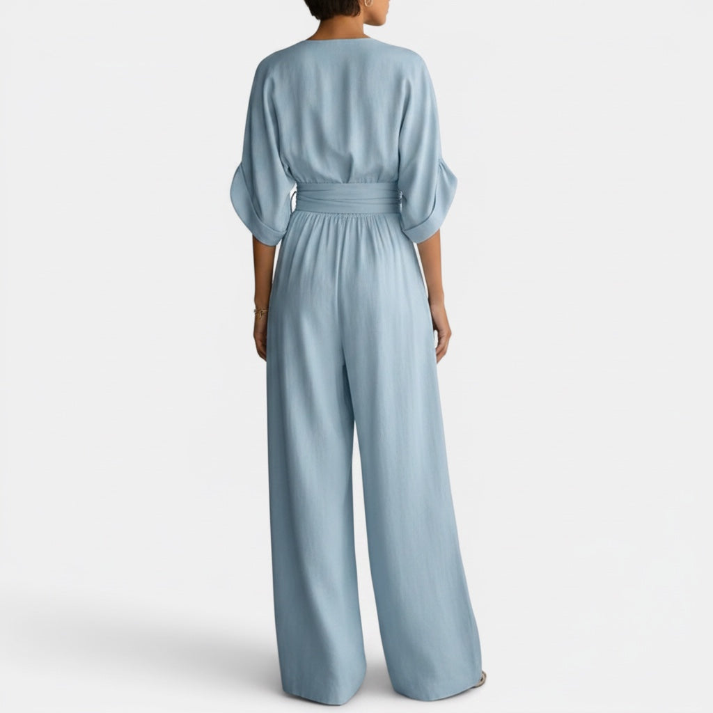 Ellmont London | Women's Comfortable Wide Leg Elegant Jumpsuit