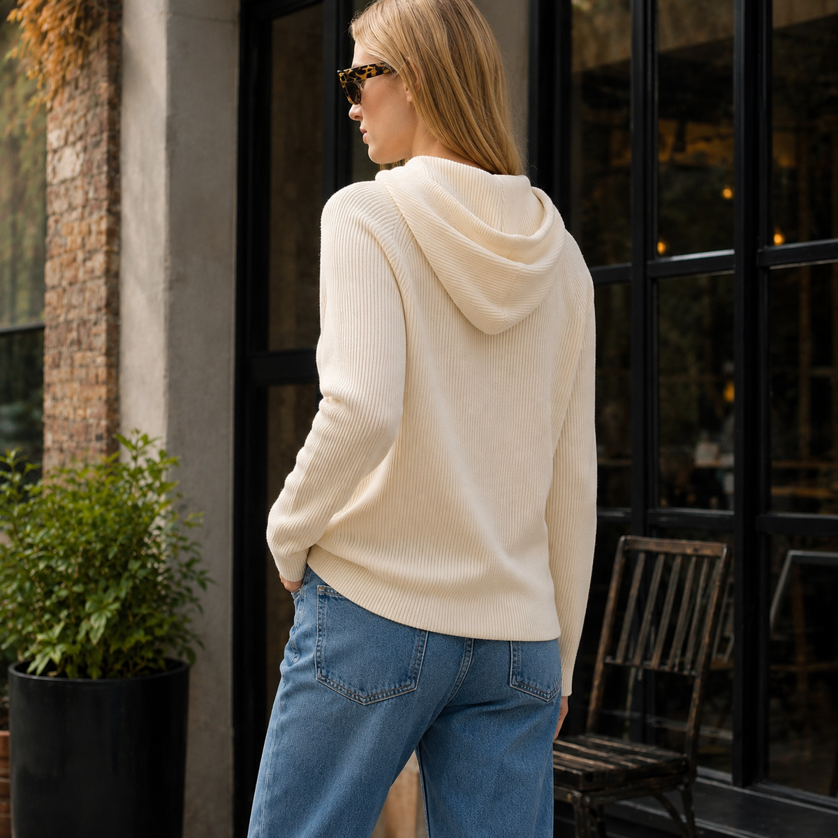 Kiera | Maia Cashmere & Merino Wool Hooded Sweater for Women