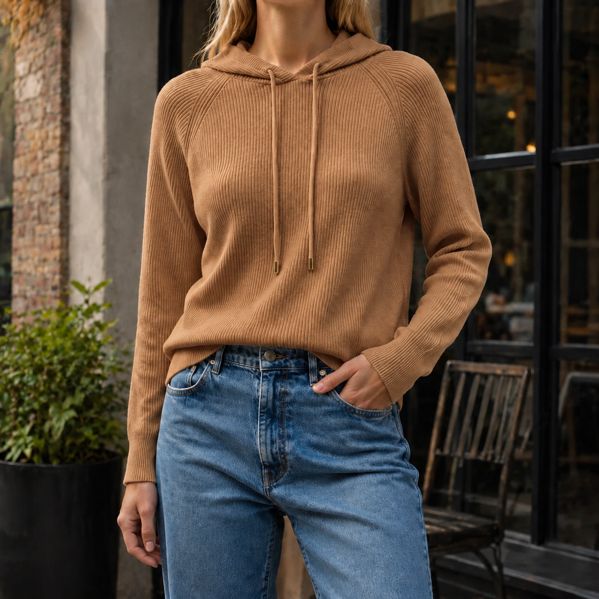 Kiera | Maia Cashmere & Merino Wool Hooded Sweater for Women