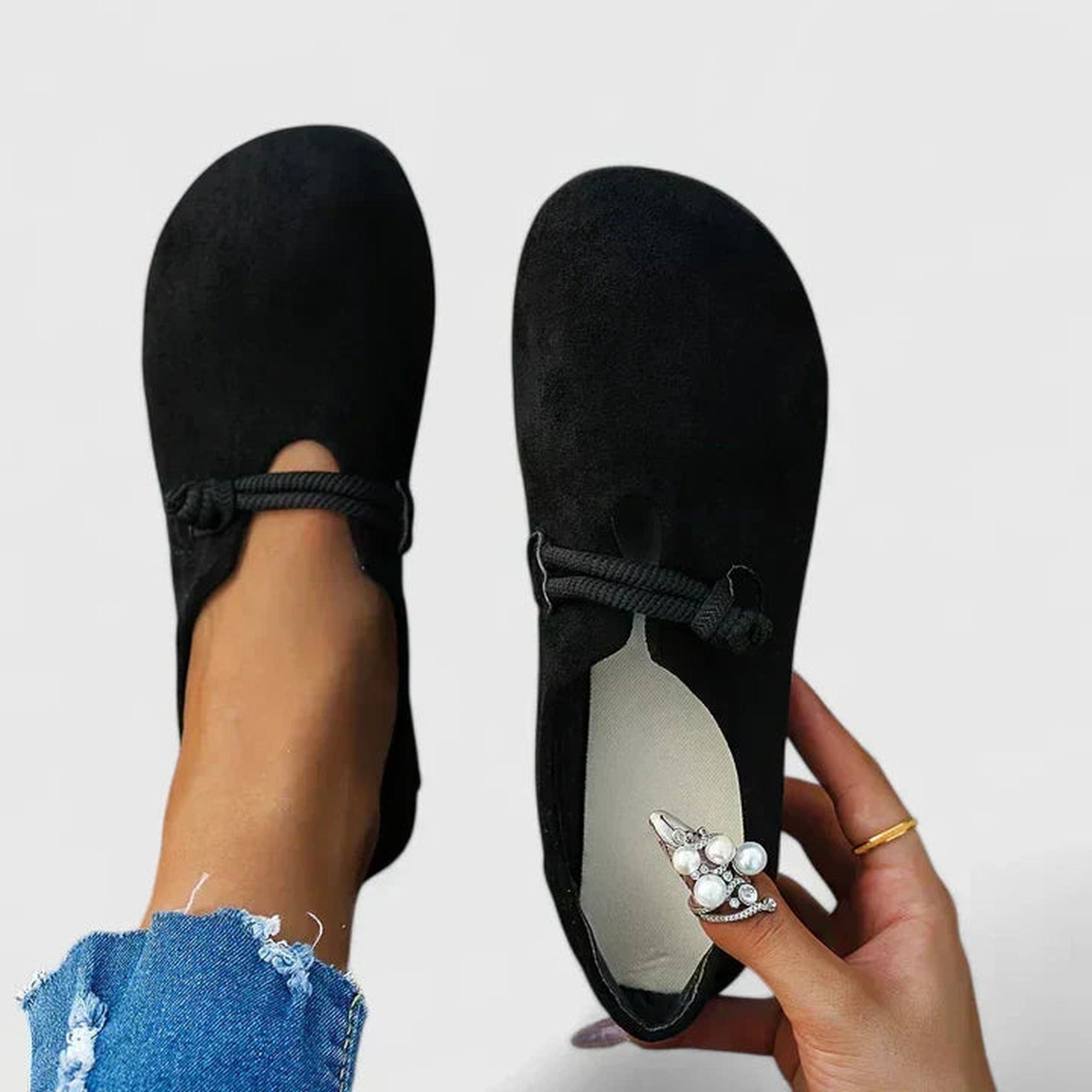 Blossom | Orthopedic Loafers - Black