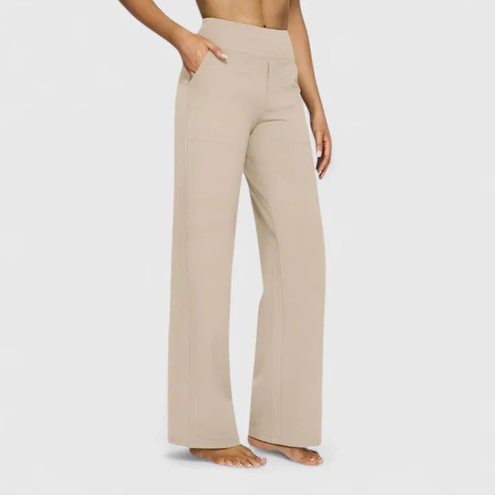 Laura | Comfortable Pants - Apricot