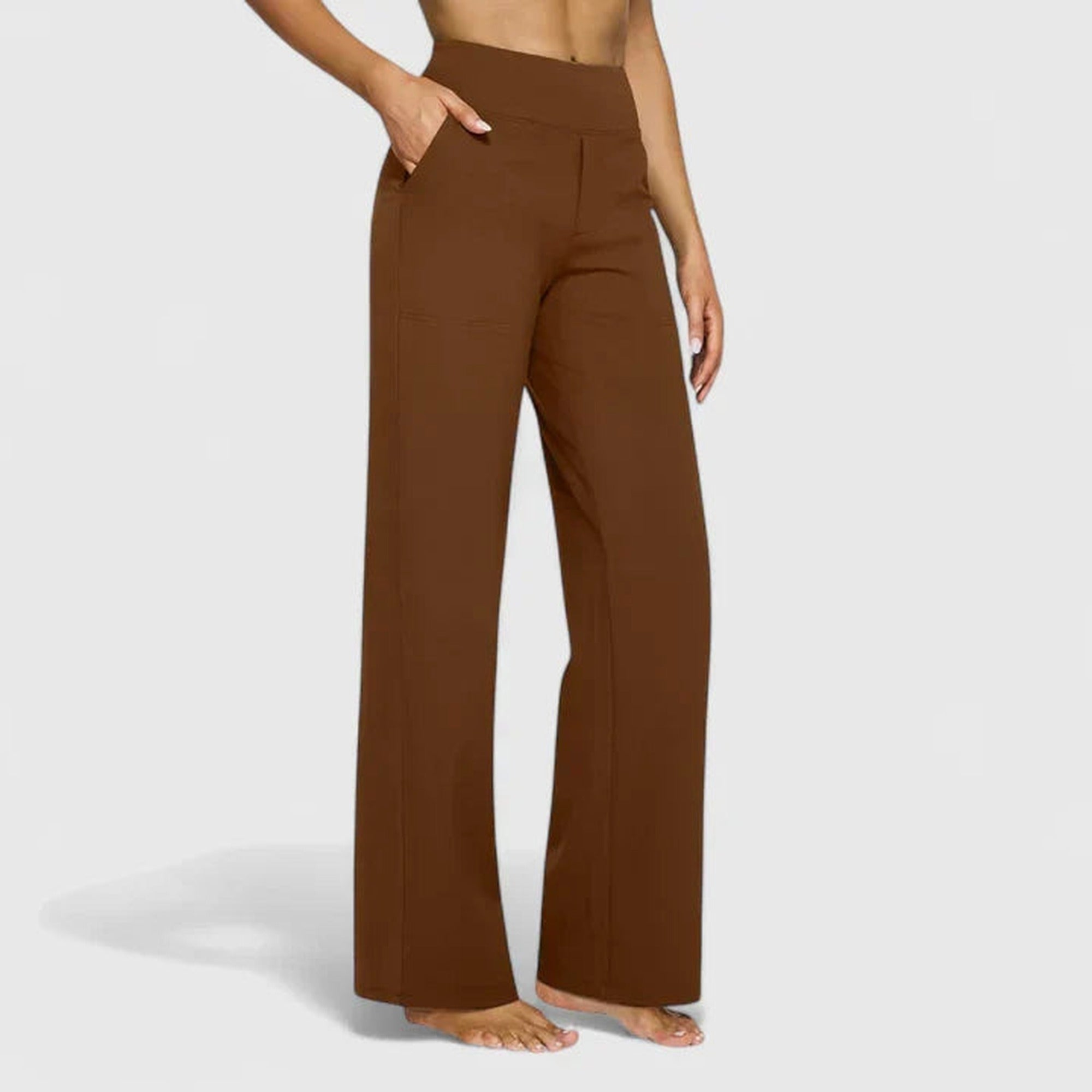 Laura | Comfortable Pants - Brown