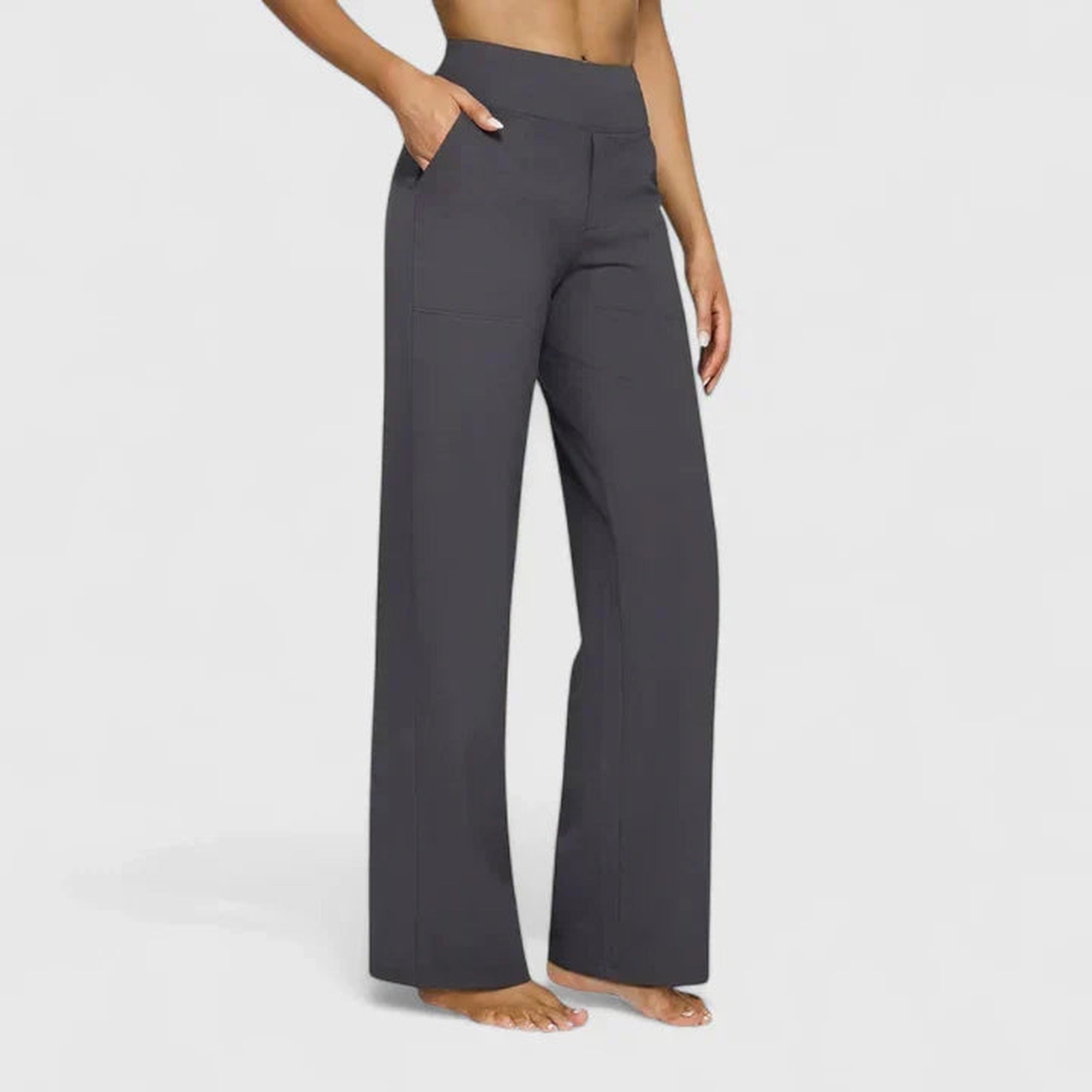 Laura | Comfortable Pants - Gray