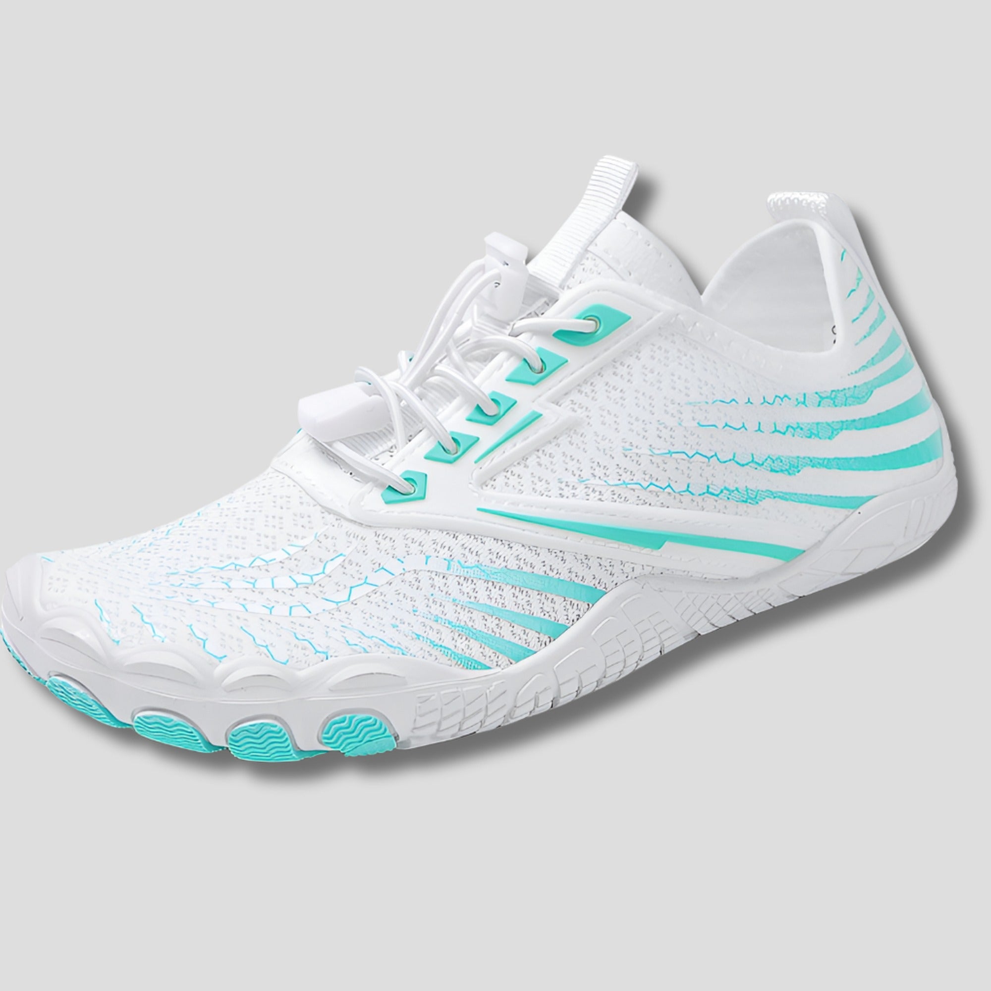 River | Unisex Lightweight Quick Dry Barefoot Aqua Shoes - WhiteBlue