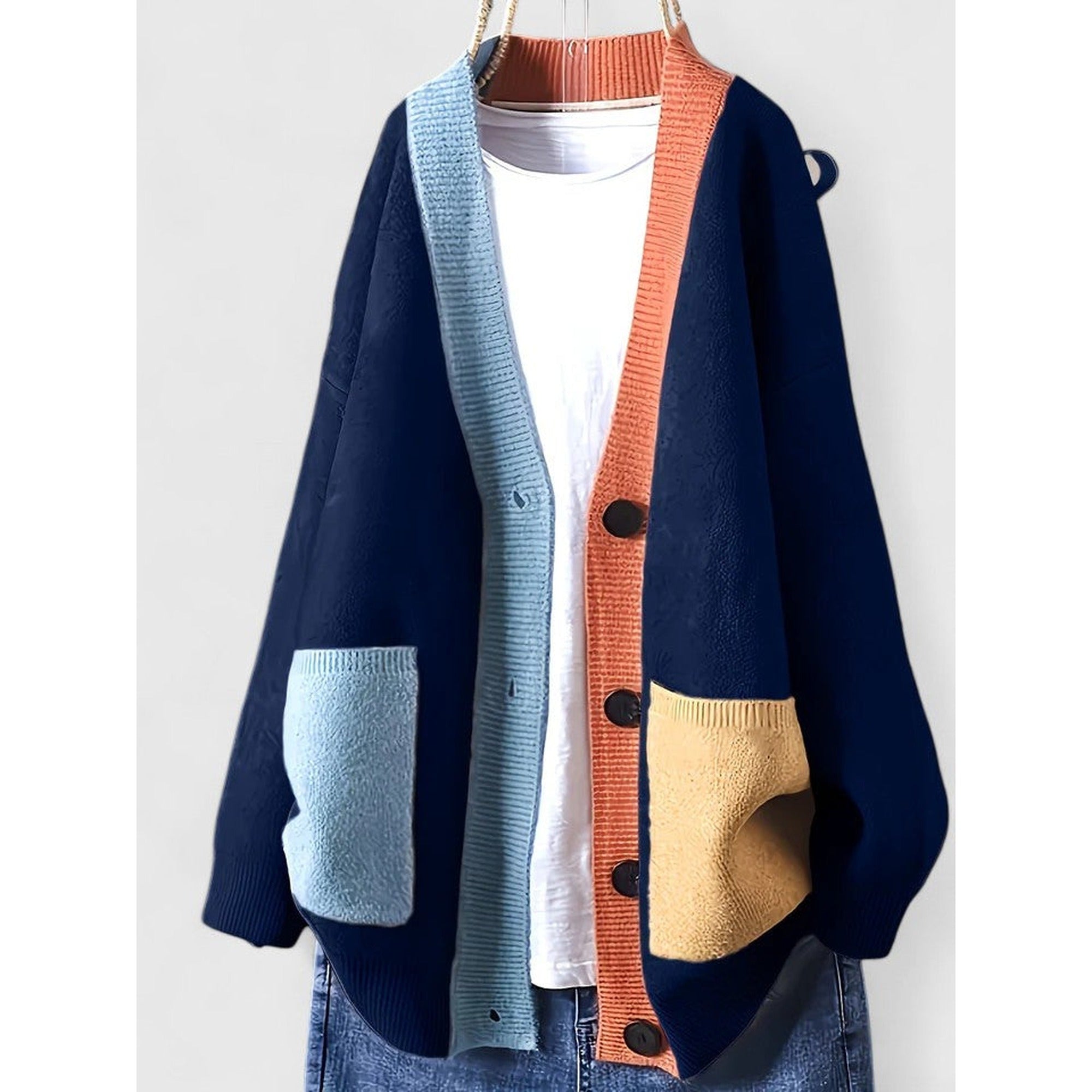 Sofia | Comfortable Cardigan - Blue