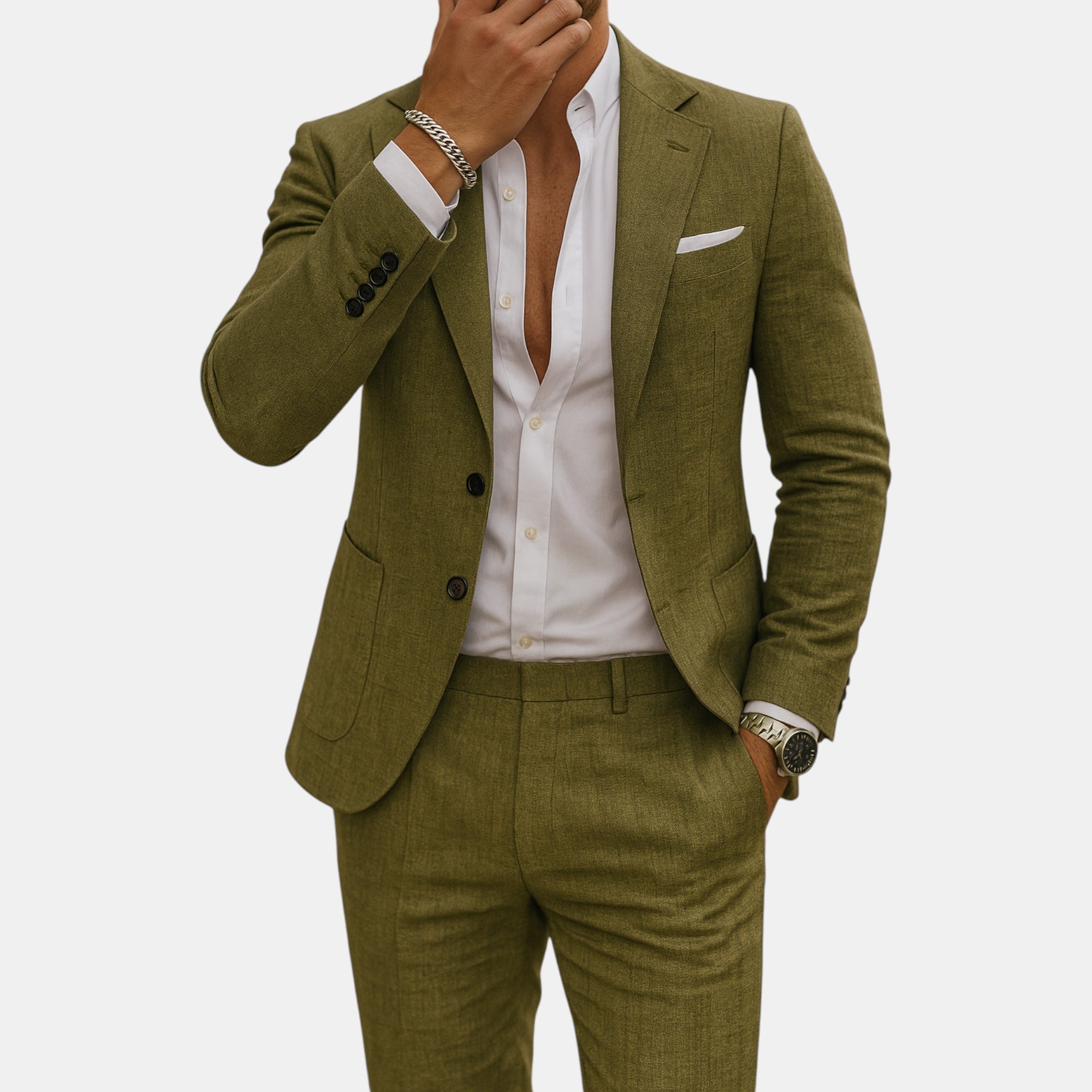 Ellmont London | Men's Linen Suit for Weddings & Summer Events