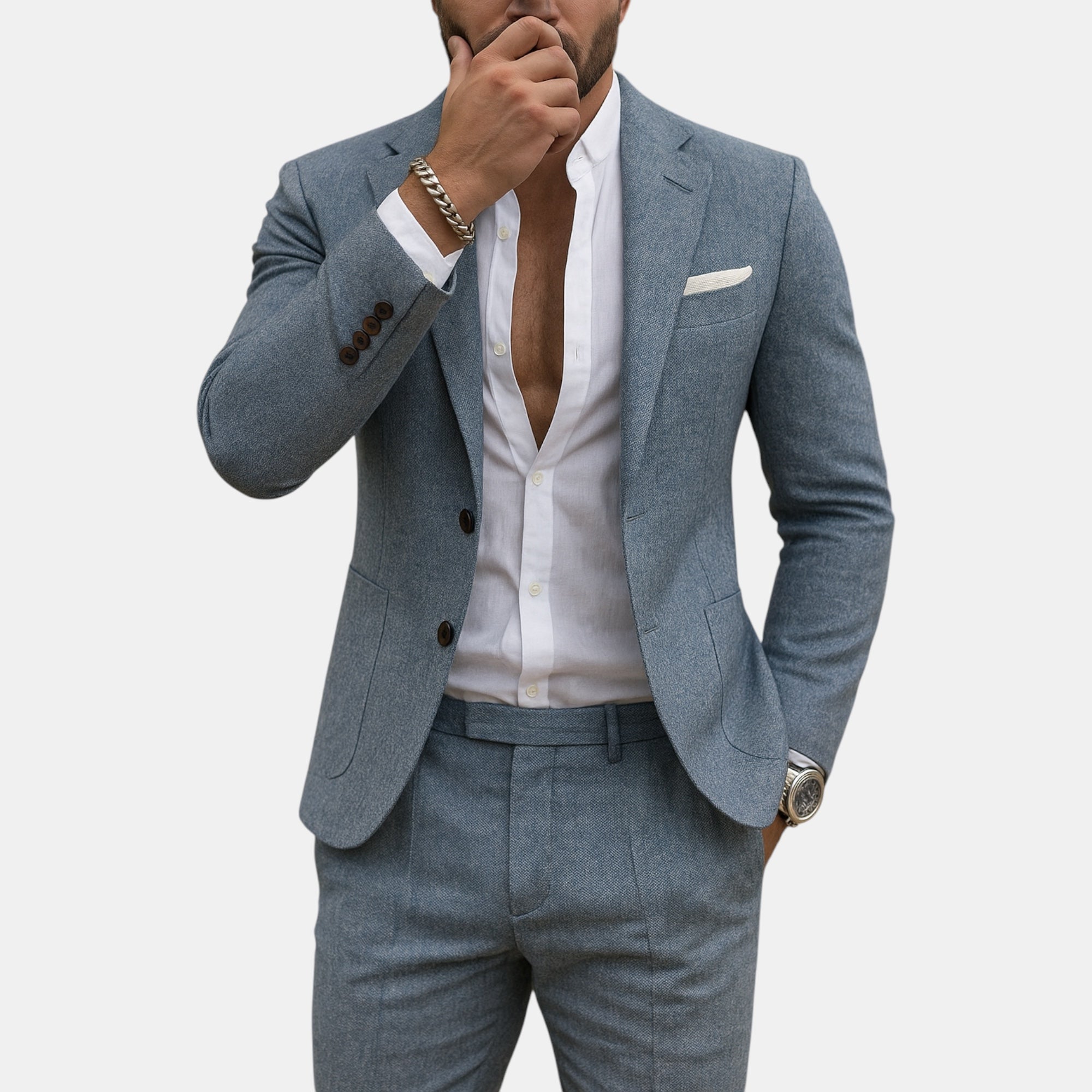 Ellmont London | Men's Linen Suit for Weddings & Summer Events